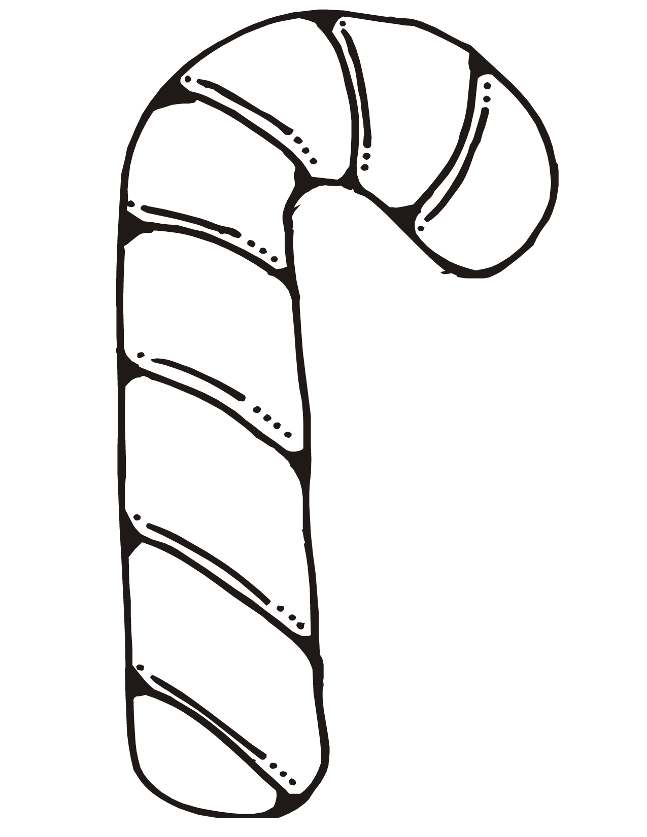 Candy Canes Coloring Pages Printable