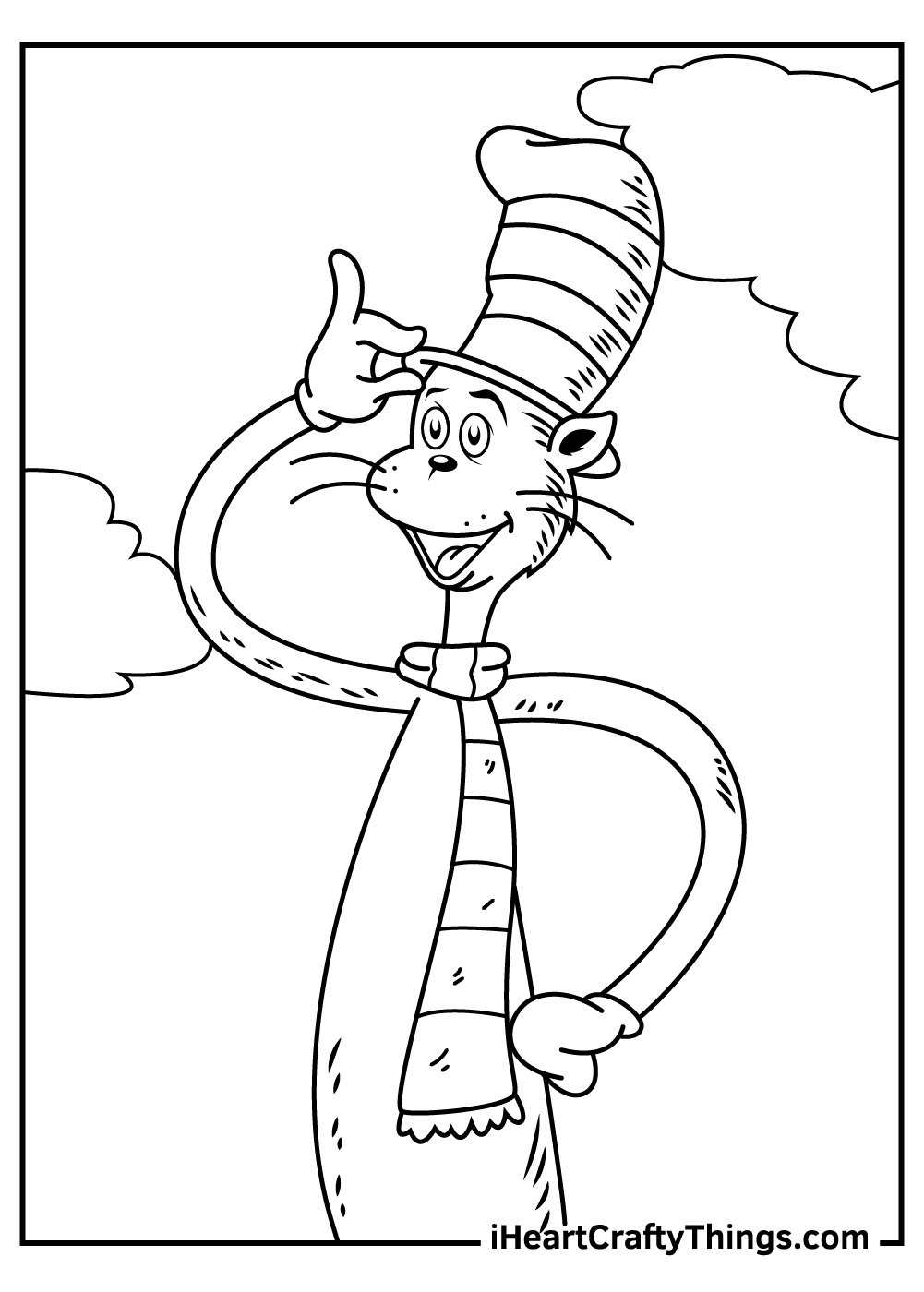 Free Printable Cat In The Hat Coloring Pages Vrogue Co