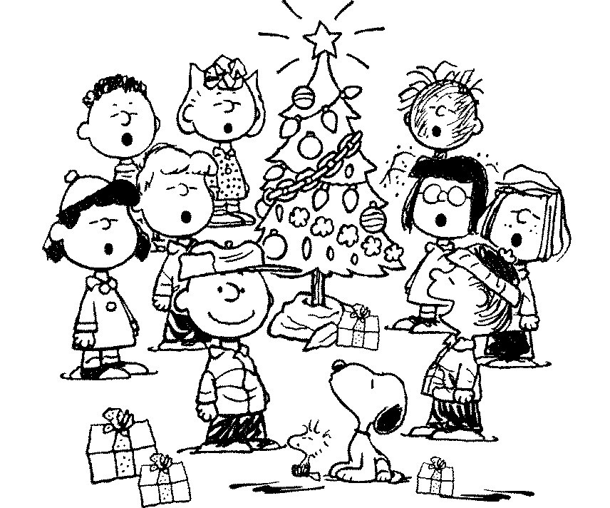 Free Printable Charlie Brown Christmas Coloring Pages For Kids Best
