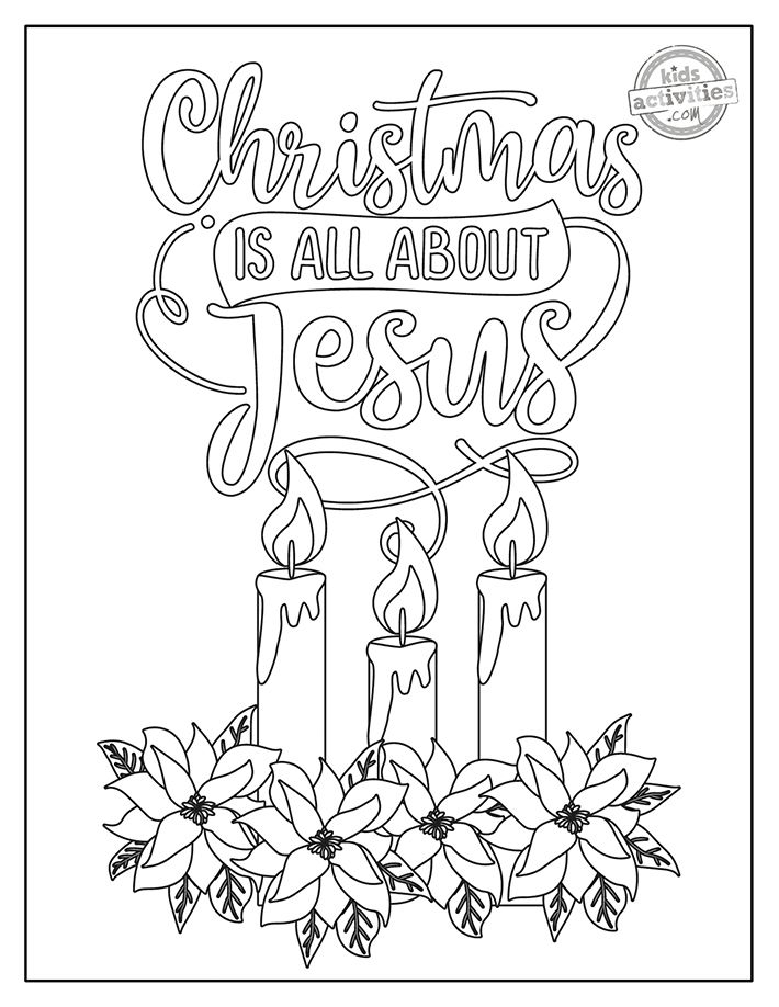 Free Printable Christian Christmas Coloring Pages Printable Christmas