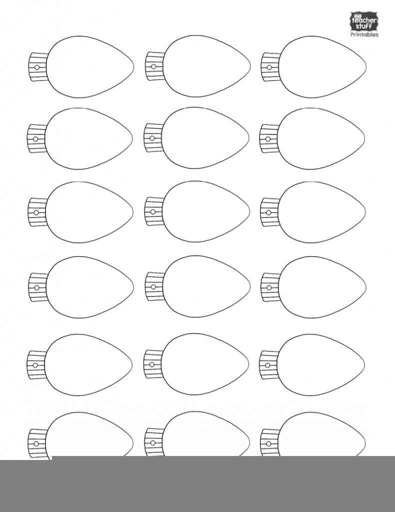 Free Printable Christmas Lights Coloring Pages