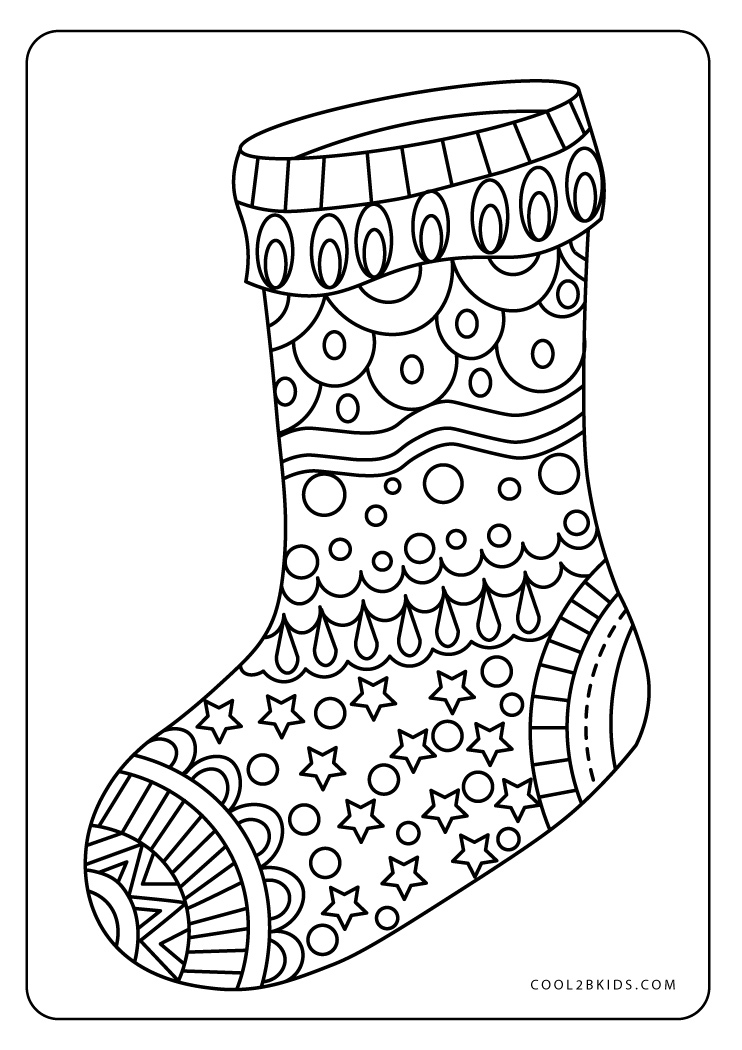 Free Printable Christmas Stocking Coloring Pages For Kids Free Printable Christmas Stocking Coloring Pages For Kids
