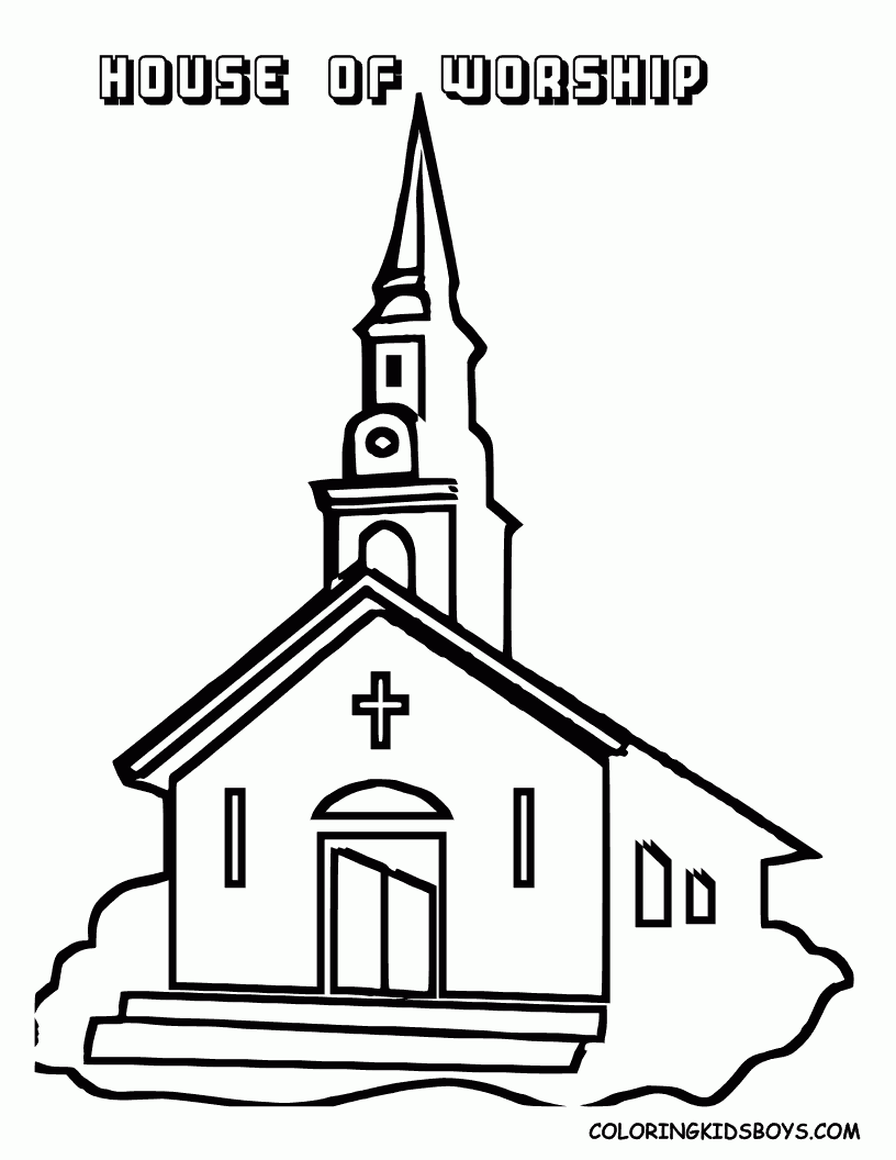 Free Printable Church Coloring Pages Free Printable Church Coloring Pages