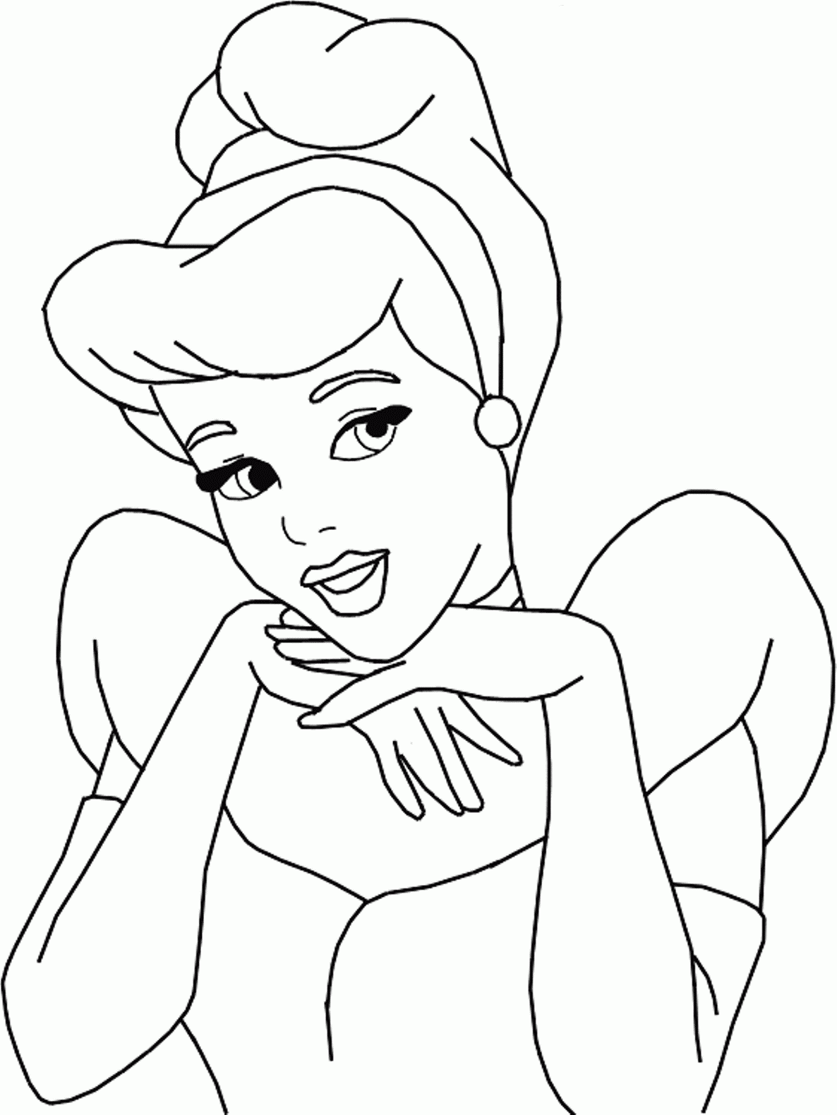 Free Printable Cinderella Coloring Pages Printable World Holiday