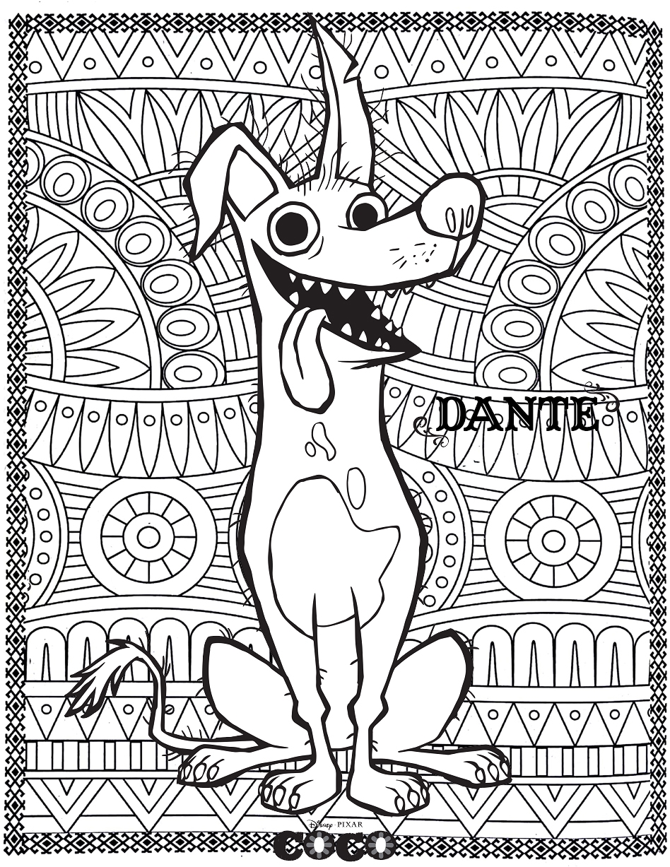 Free Printable Coco Coloring Pages Free Printable Coco Coloring Pages