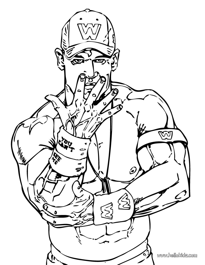Free Printable Coloring Page WWE Coloring Pages Free Printable Coloring Page WWE Coloring Pages