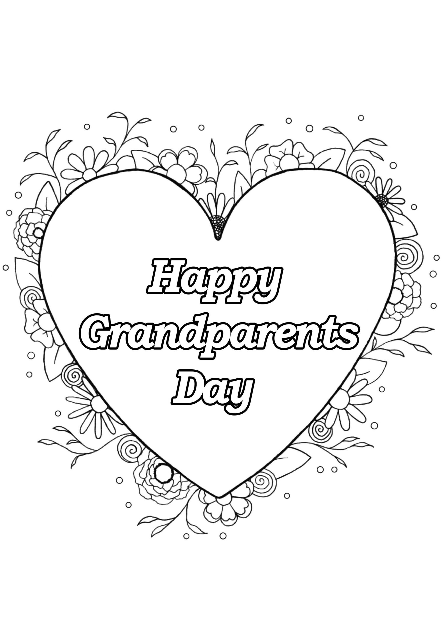 Free Printable Coloring Pages For Grandparents Day Free Printable Coloring Pages For Grandparents Day