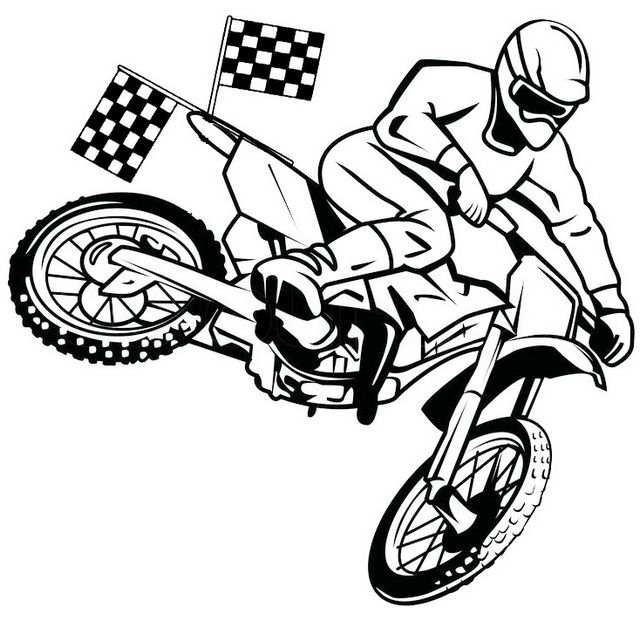 Free Printable Coloring Pages Of Dirt Bikes Coloring Book 