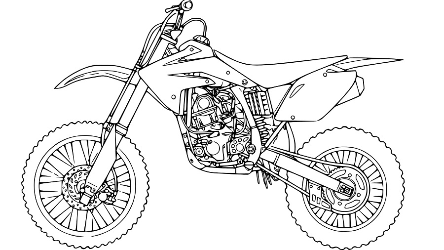 Free Printable Coloring Pages Of Dirt Bikes Coloring Book 