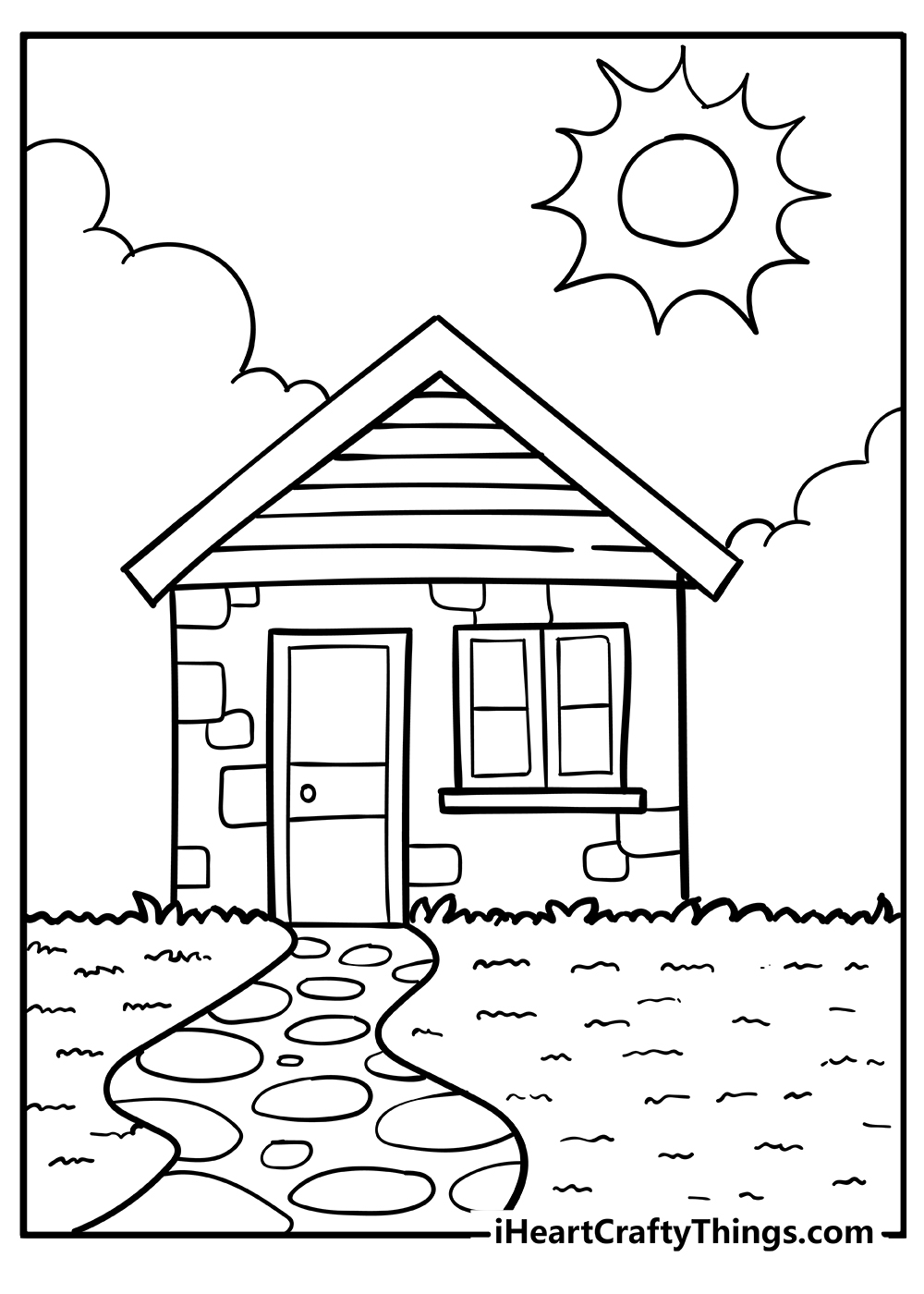 Free Printable Coloring Pages Of Houses Free Printable Coloring Pages Of Houses