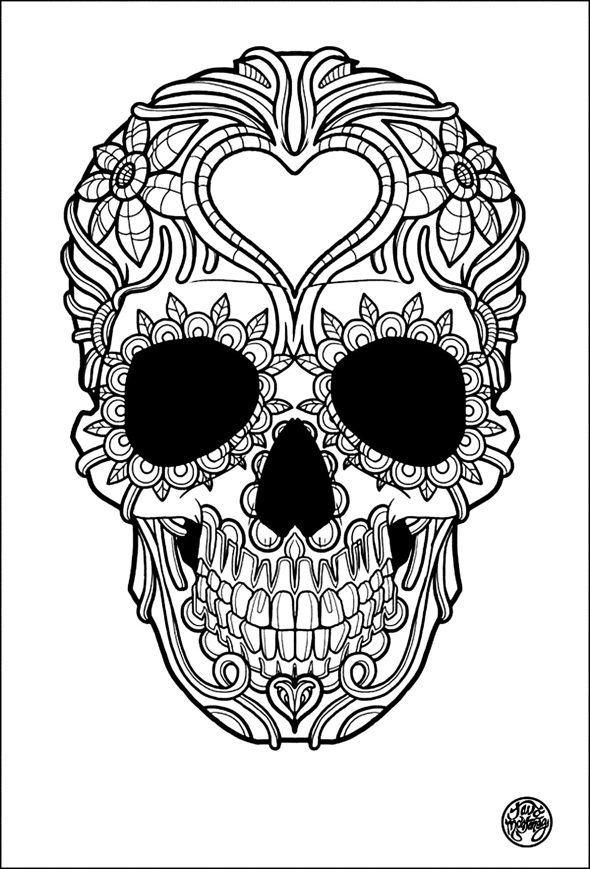 Free Printable Skull Coloring Pages For Adults Free Printable Skull Coloring Pages For Adults