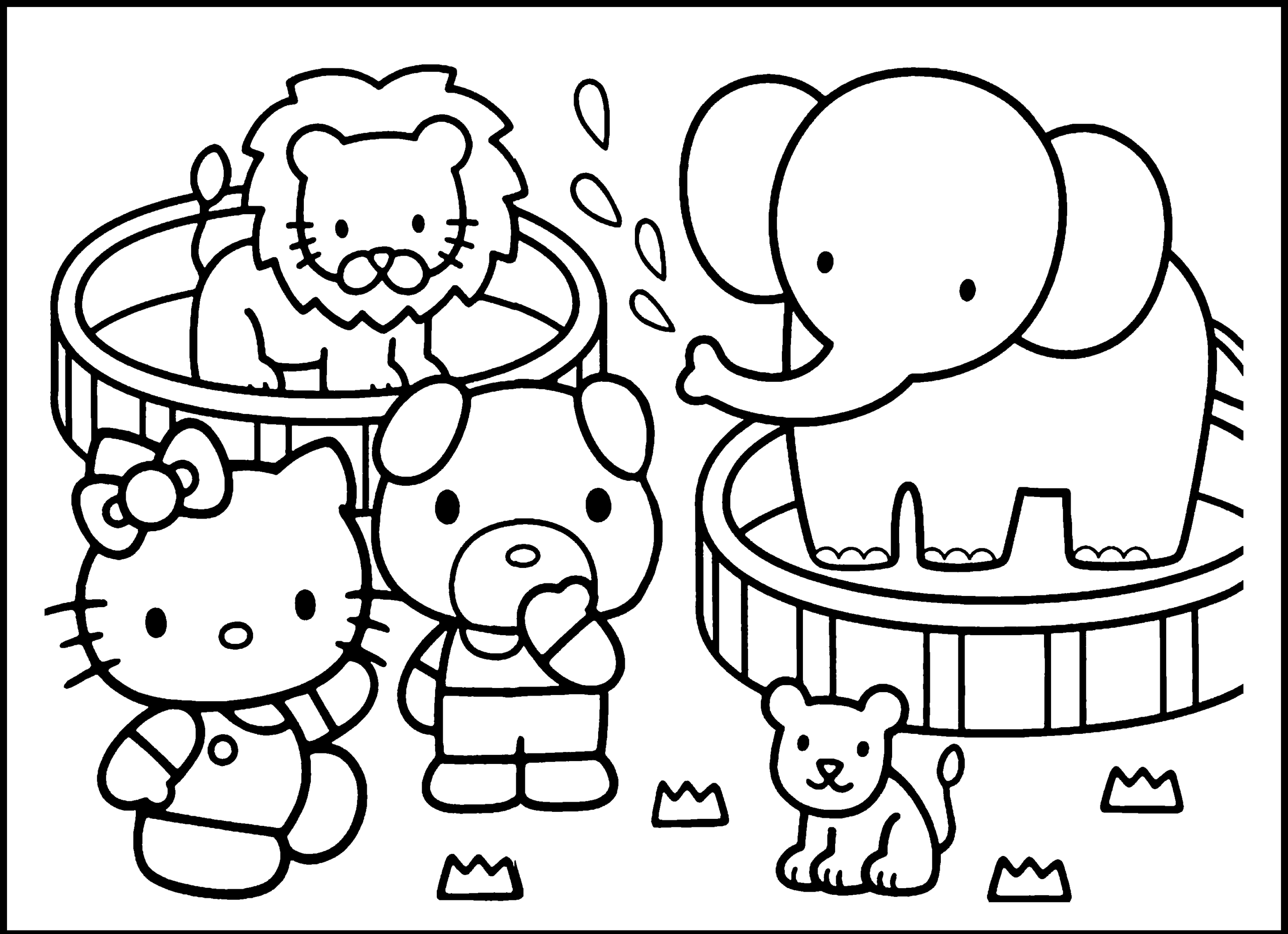 Free Printable Coloring Pages Zoo Animals Free Printable Coloring Pages Zoo Animals