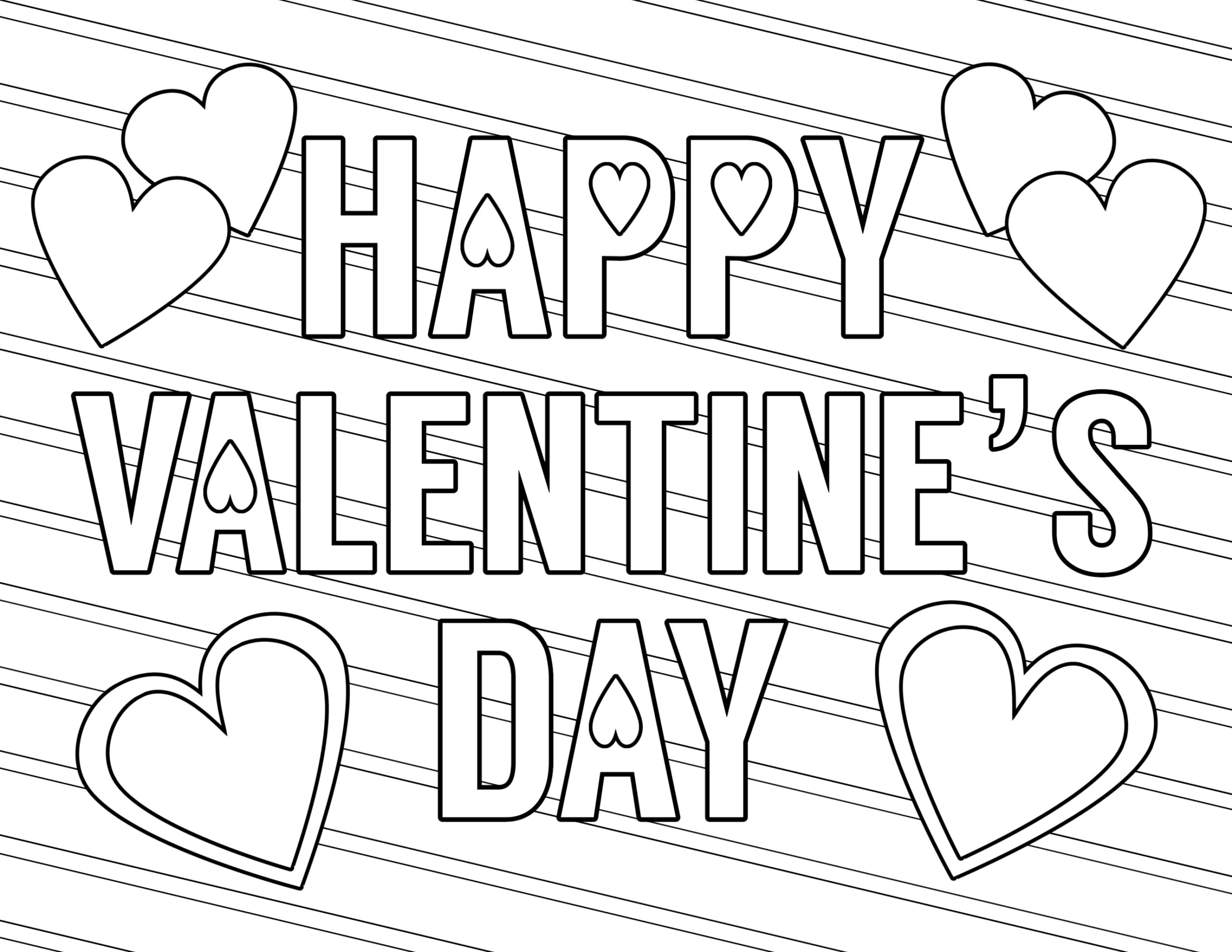 Free Printable Coloring Sheets Valentines Day Printable Form