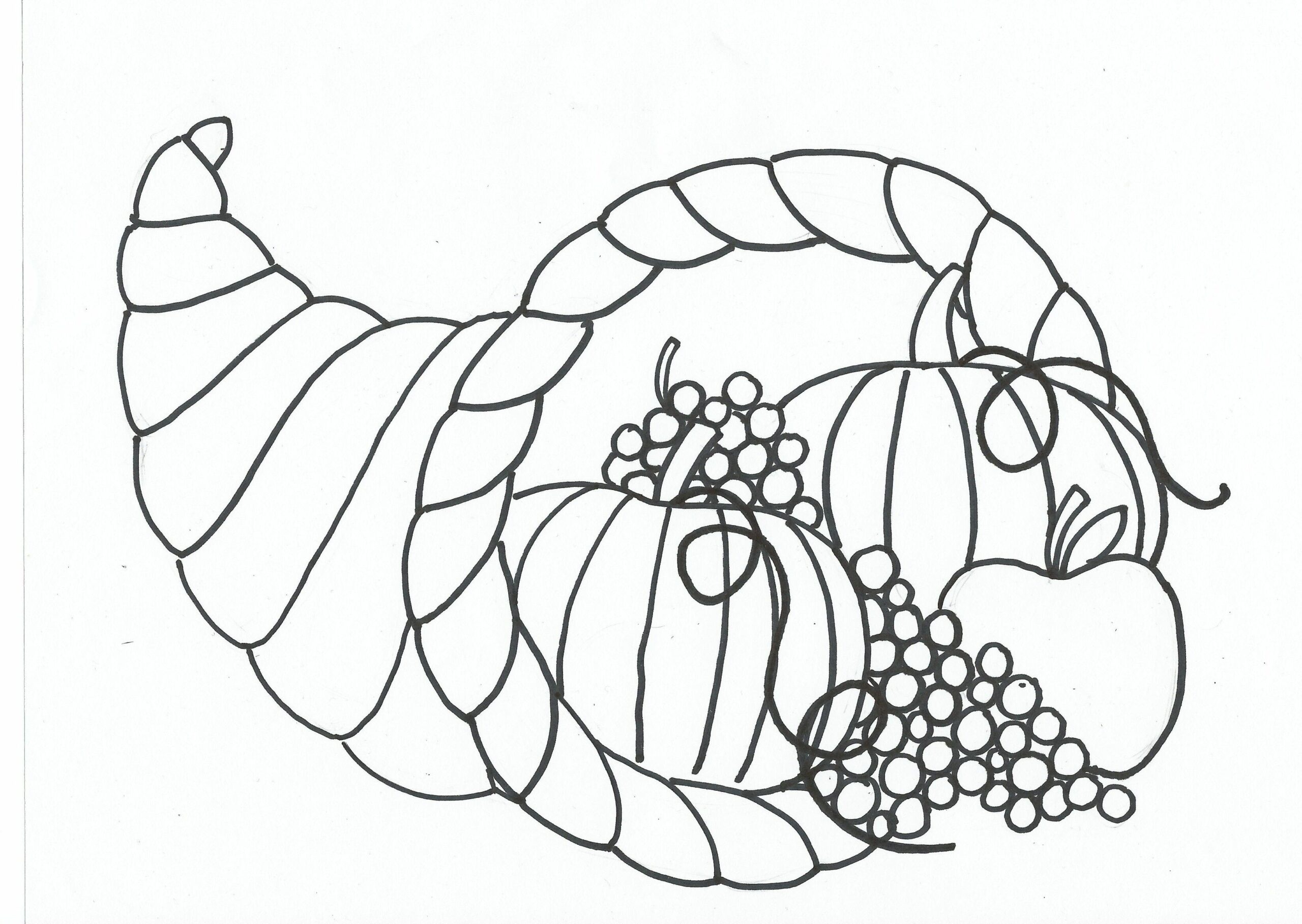Cornucopia Coloring Pages Free Printable Cornucopia Coloring Pages Free Printable