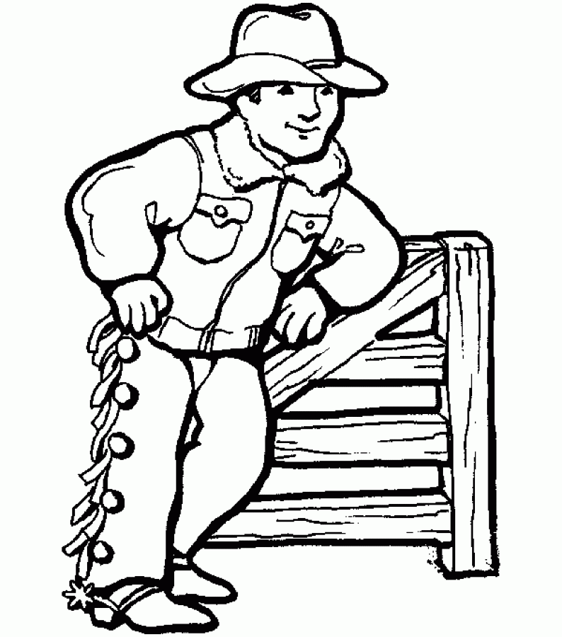 Free Printable Cowboy Coloring Pages For Kids Free Printable Cowboy Coloring Pages For Kids