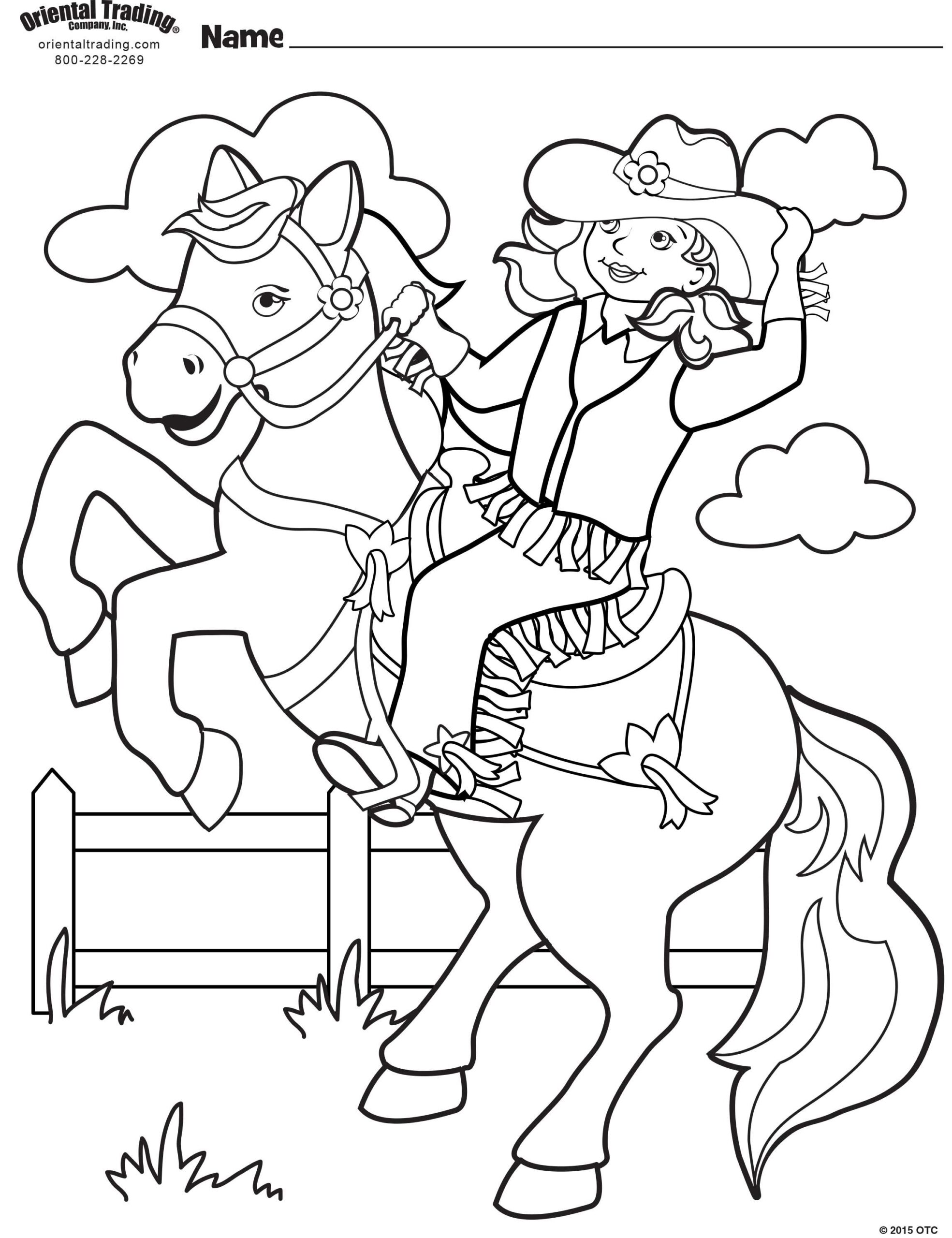 Free Printable Cowgirl Coloring Pages Free Printable Cowgirl Coloring Pages