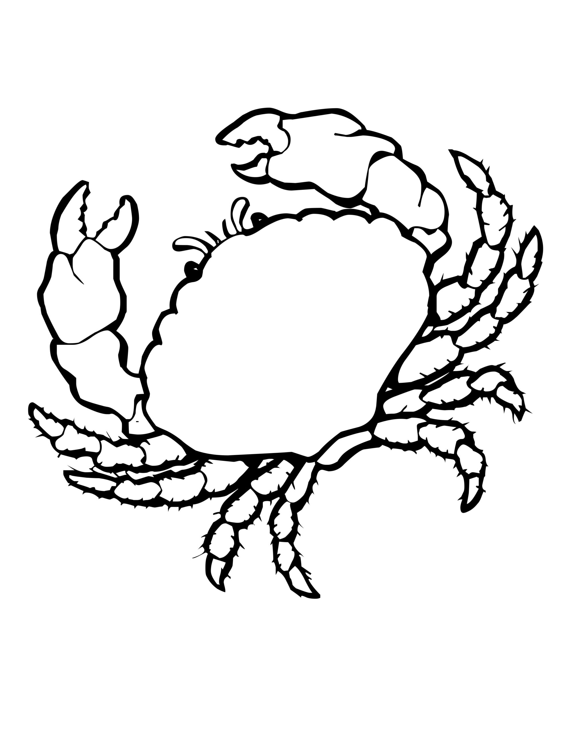 Crab Printable Coloring Pages Crab Printable Coloring Pages