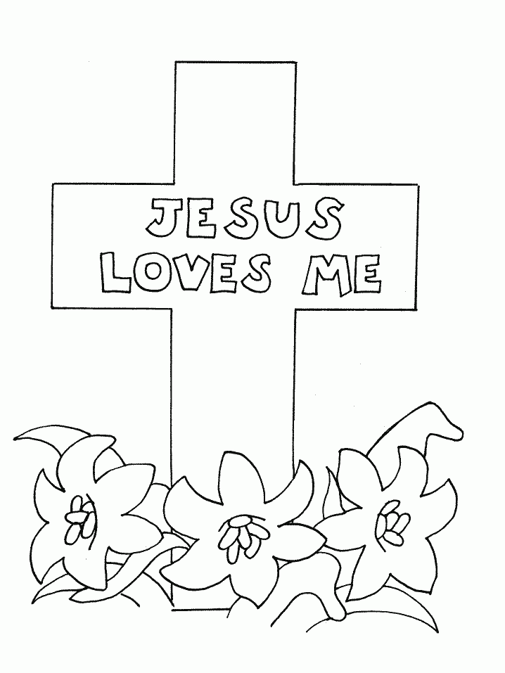 Free Printable Cross Coloring Pages For Kids