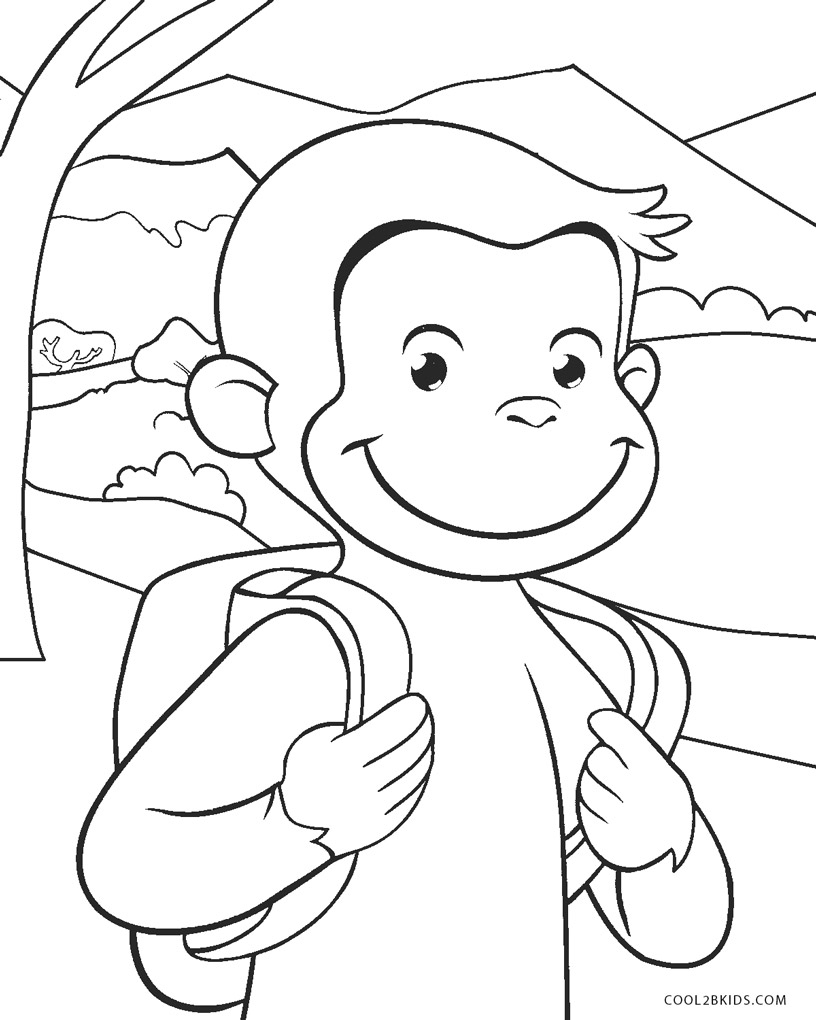 Free Printable Curious George Coloring Pages For Kids Free Printable Curious George Coloring Pages For Kids
