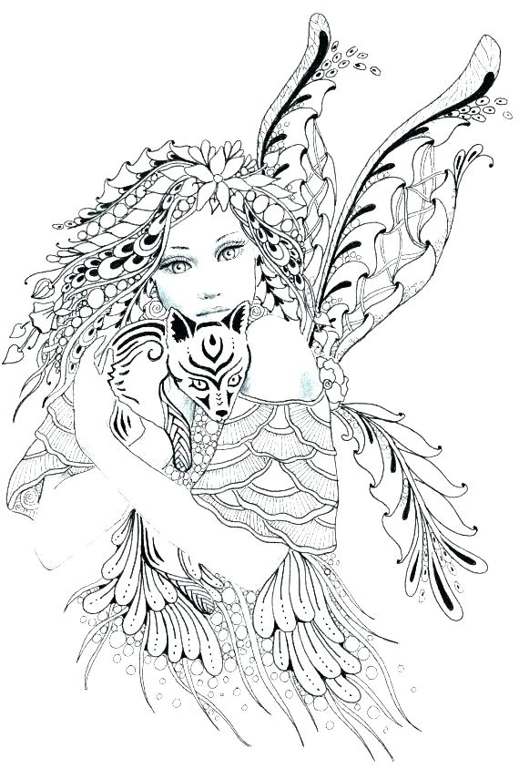Free Printable Cute Fairy Coloring Pages Pic Insider