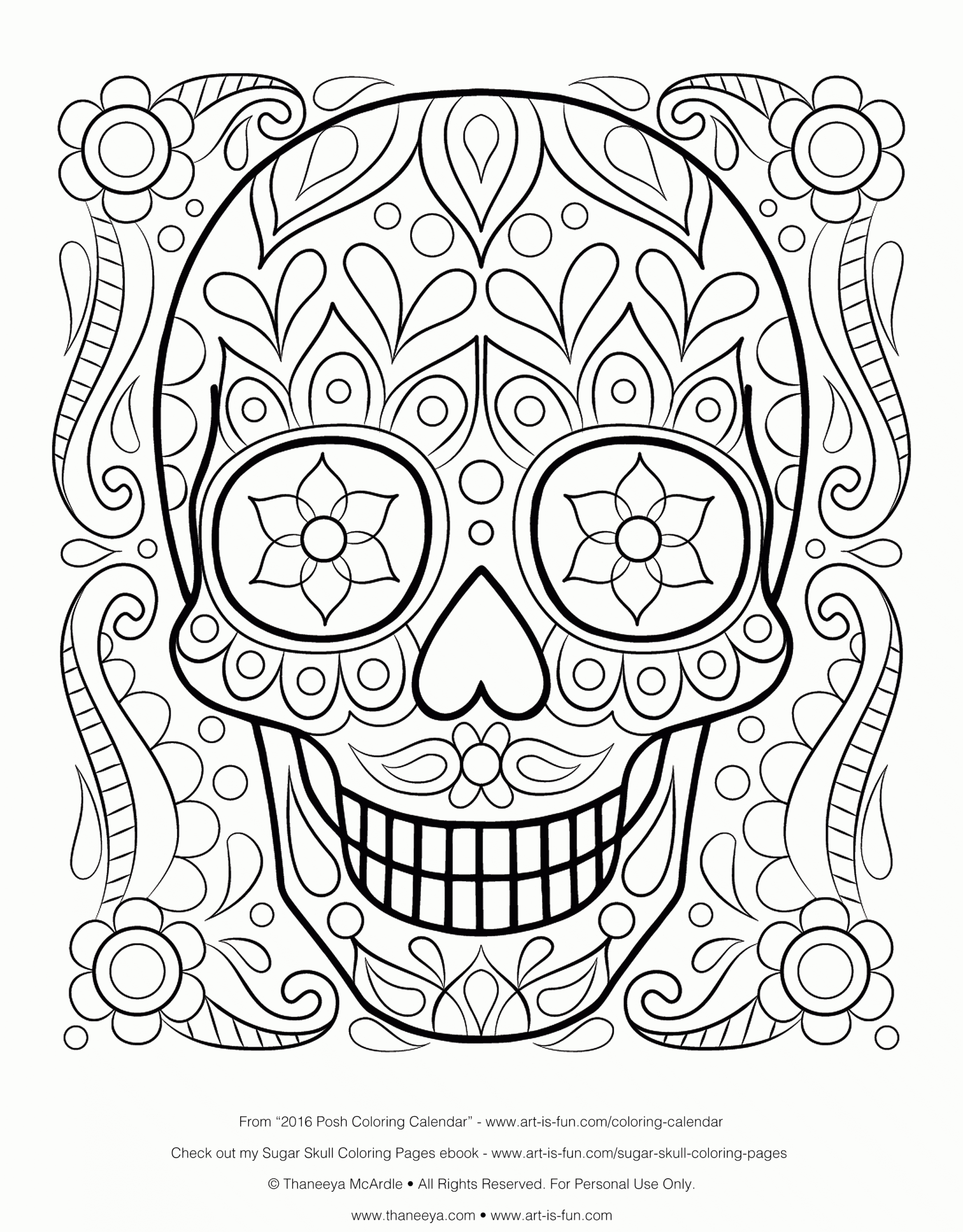 Free Printable Day Of The Dead Coloring Pages Free Printable A To Z Free Printable Day Of The Dead Coloring Pages Free Printable A To Z