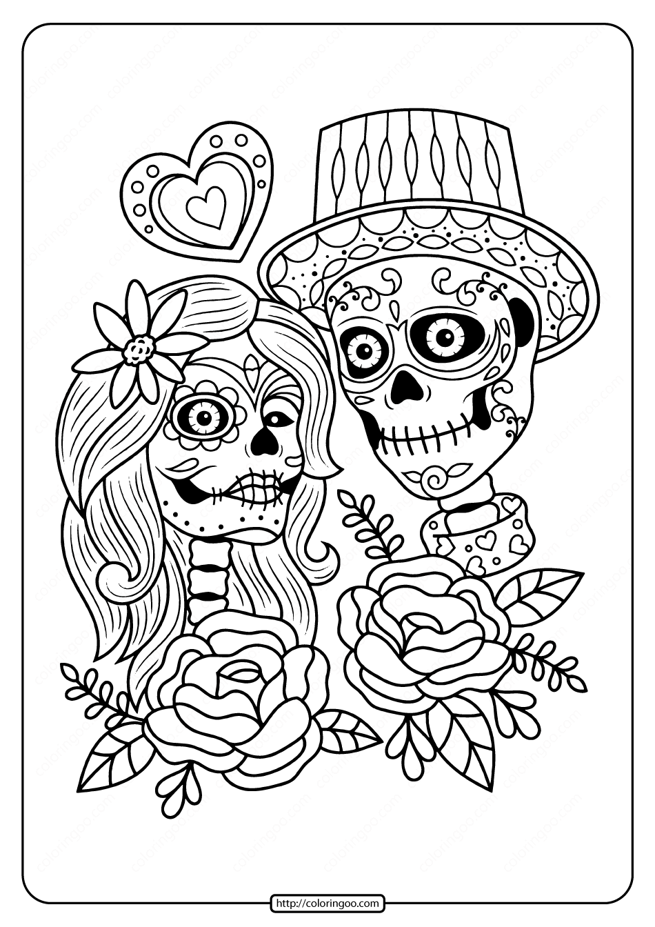 Free Printable Day Of The Dead Coloring Pages Printable Word Searches Free Printable Day Of The Dead Coloring Pages Printable Word Searches