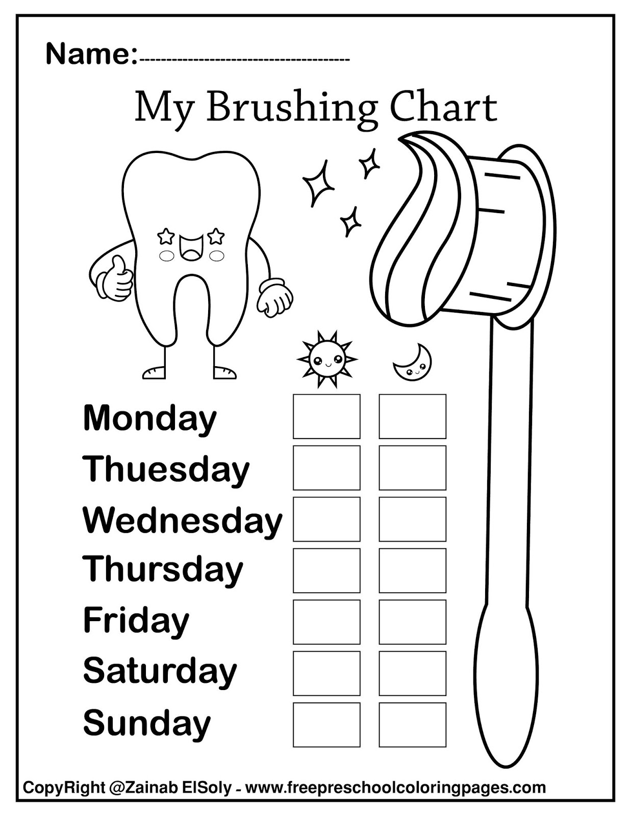 Free Printable Dental Activity Sheets Free Printable Dental Activity Sheets