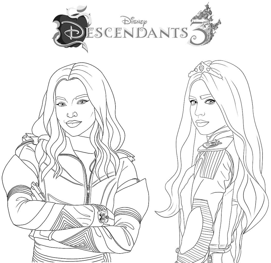 Descendants 4 Coloring Pages Red Printable Descendants 4 Coloring Pages Red Printable