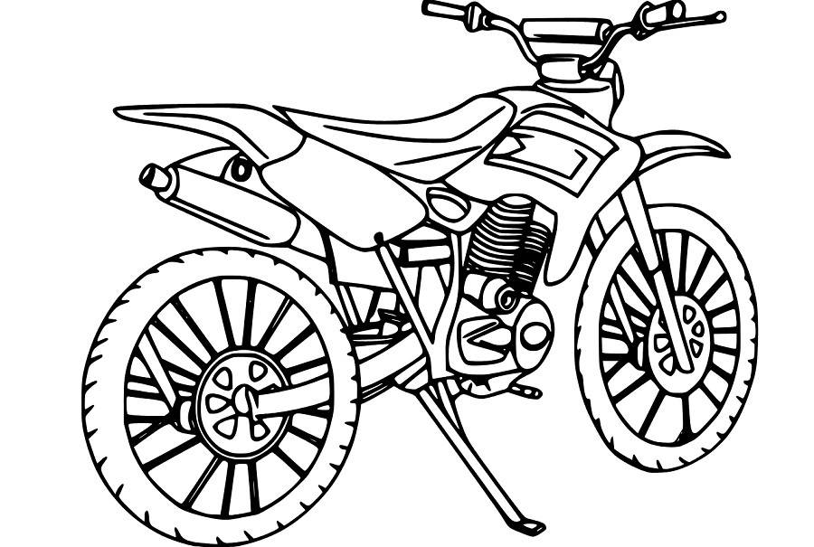 Free Printable Dirt Bike Coloring Pages Coloring Book 
