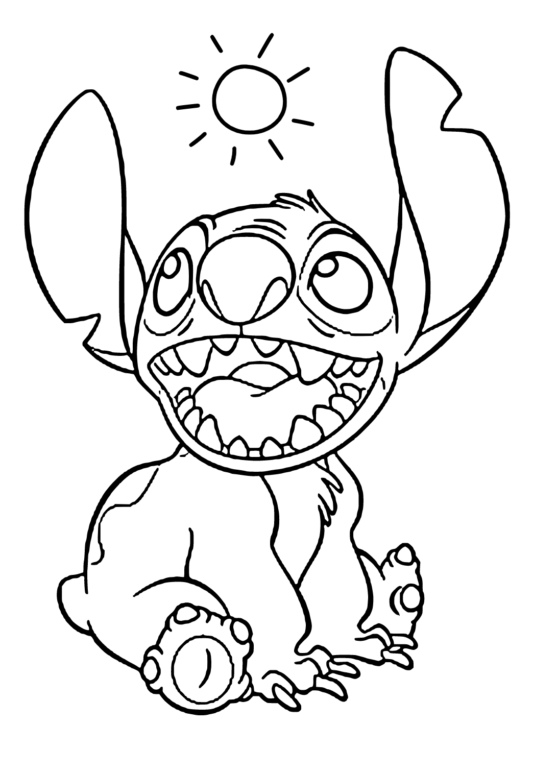 Free Printable Disney Stitch Coloring Page For Adults And Kids Lystok