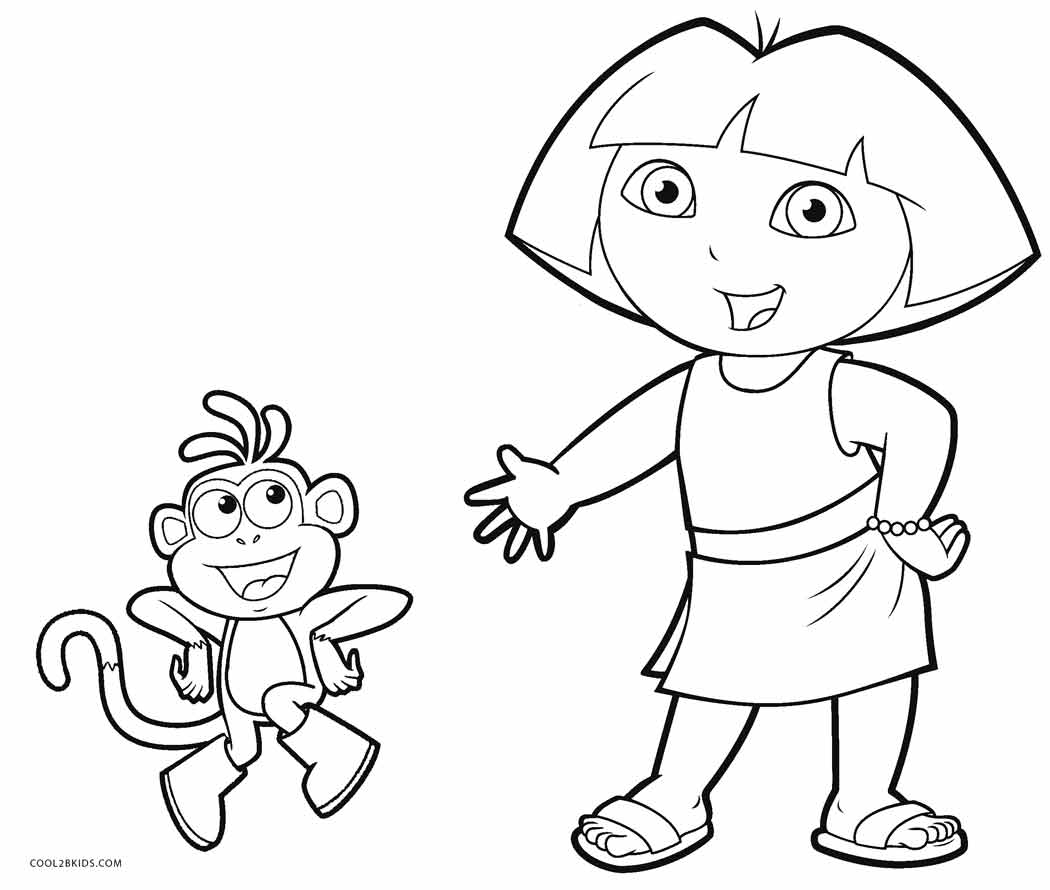Free Printable Dora Coloring Pages Free Printable Dora Coloring Pages