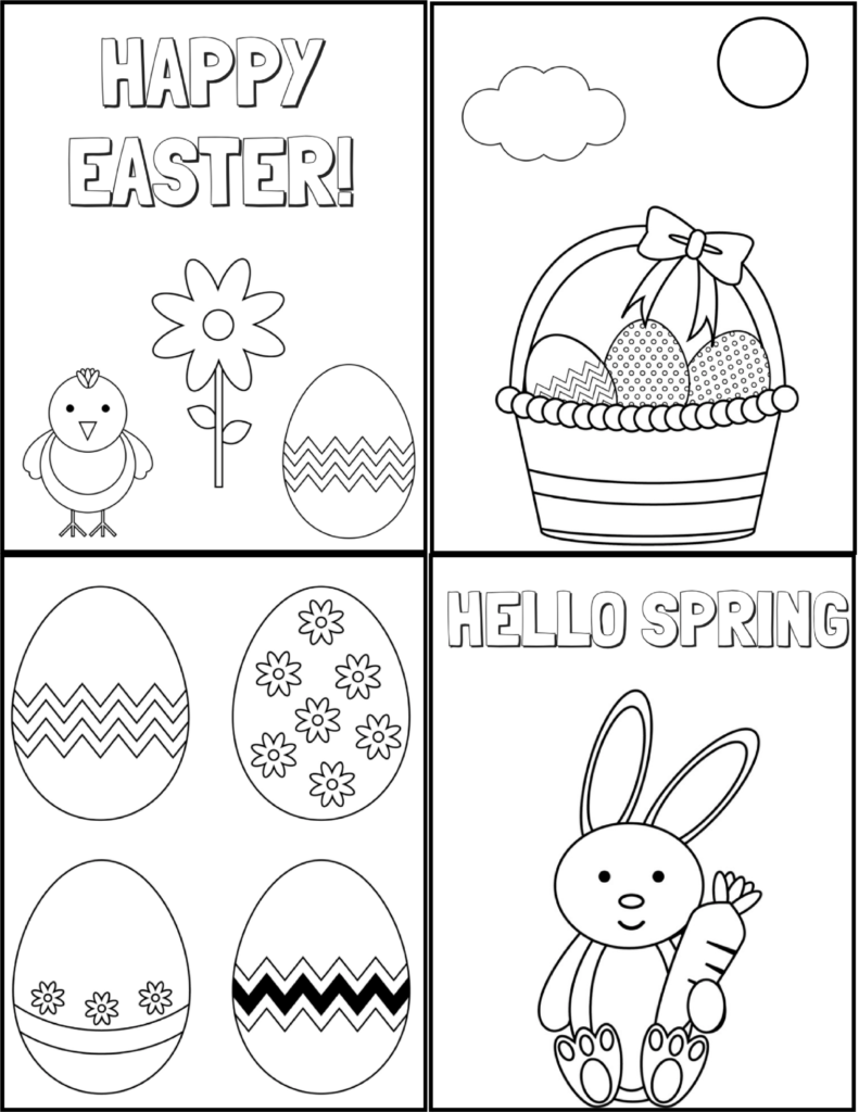 Free Printable Easter Coloring Pages Real Mom Recs Free Printable Easter Coloring Pages Real Mom Recs