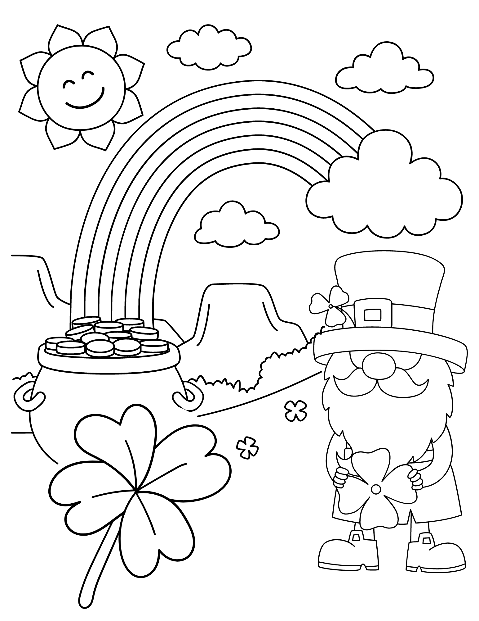 St Patrick'S Day Coloring Pages Printables St Patrick'S Day Coloring Pages Printables