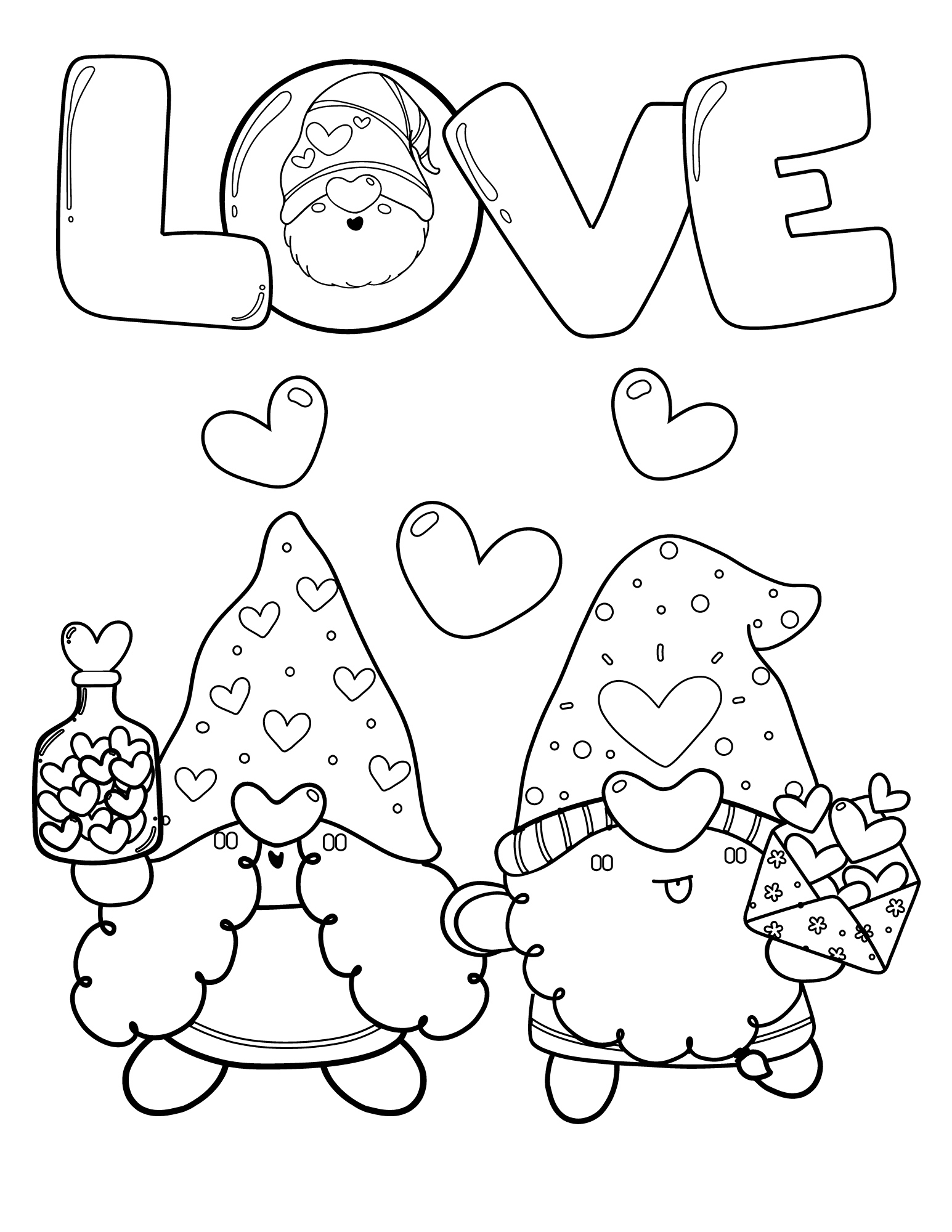Free Printable Easter Gnomes Coloring Pages For Kids And Adults Free Printable Easter Gnomes Coloring Pages For Kids And Adults