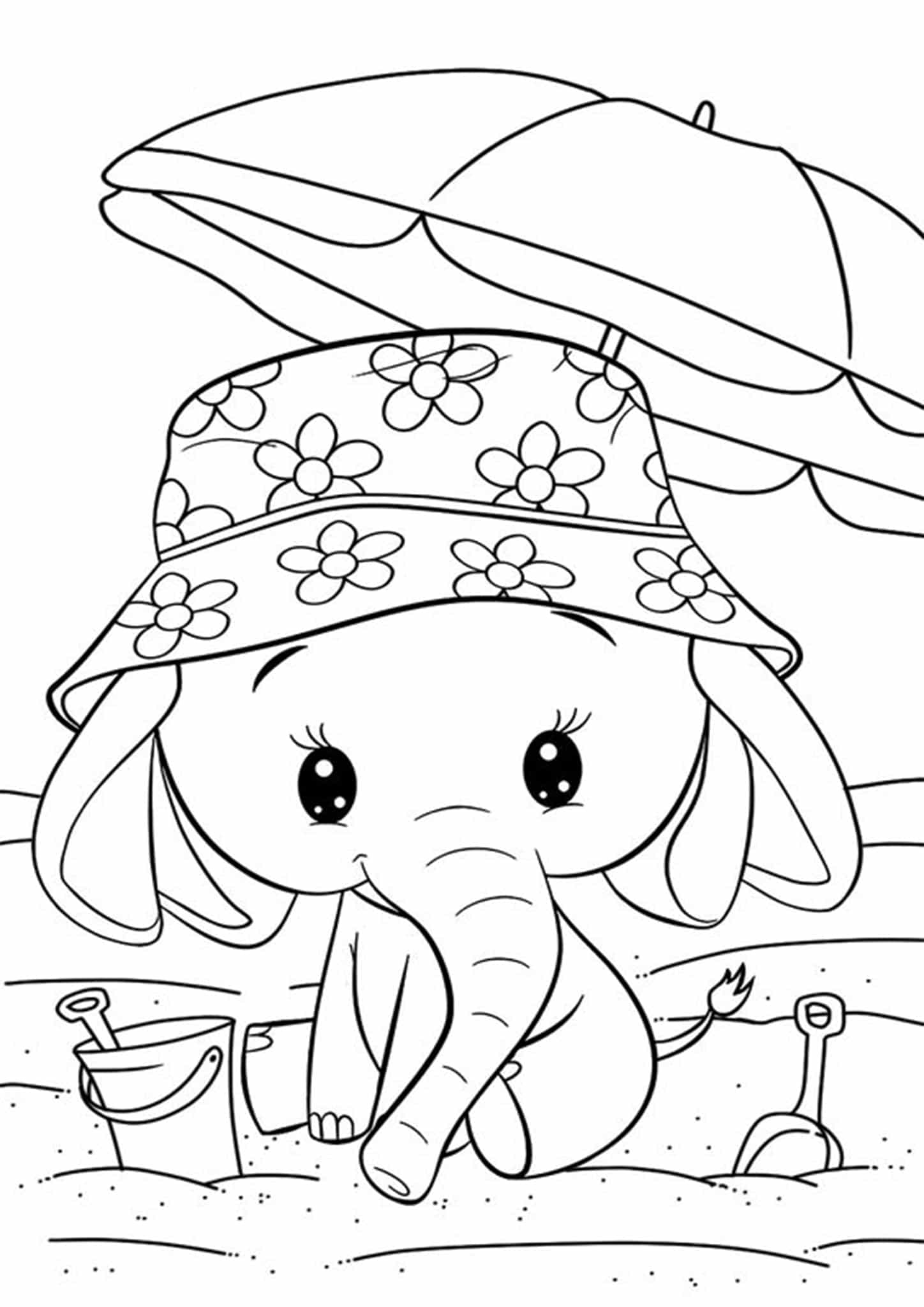Free Printable Elephant Coloring Pages Free Printable Elephant Coloring Pages