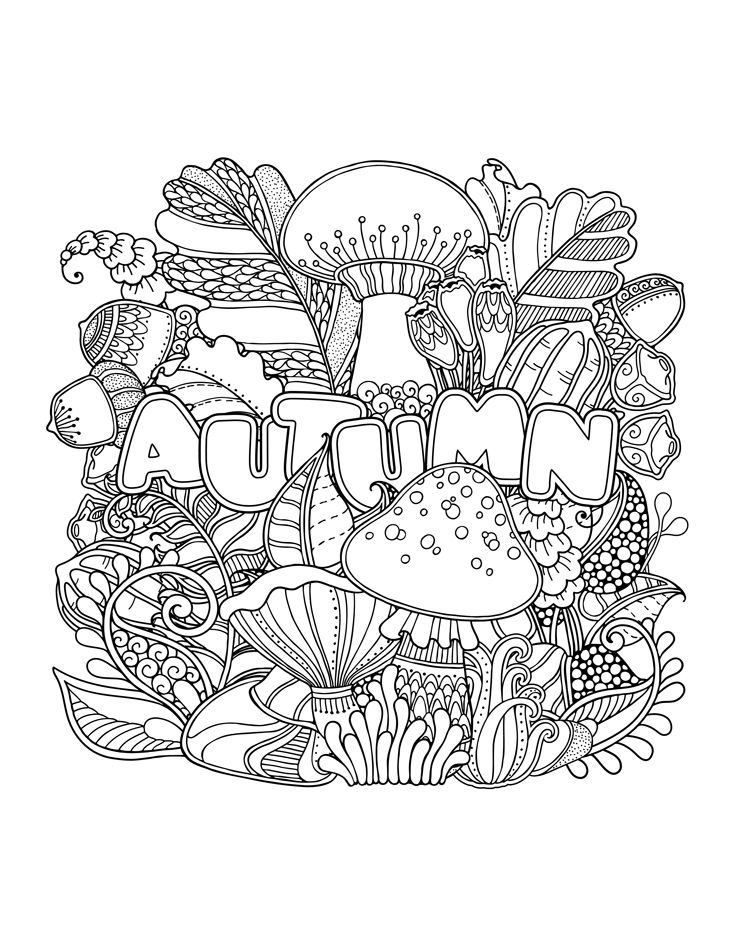 Free Printable Fall Coloring Pages For Adults Printable Templates