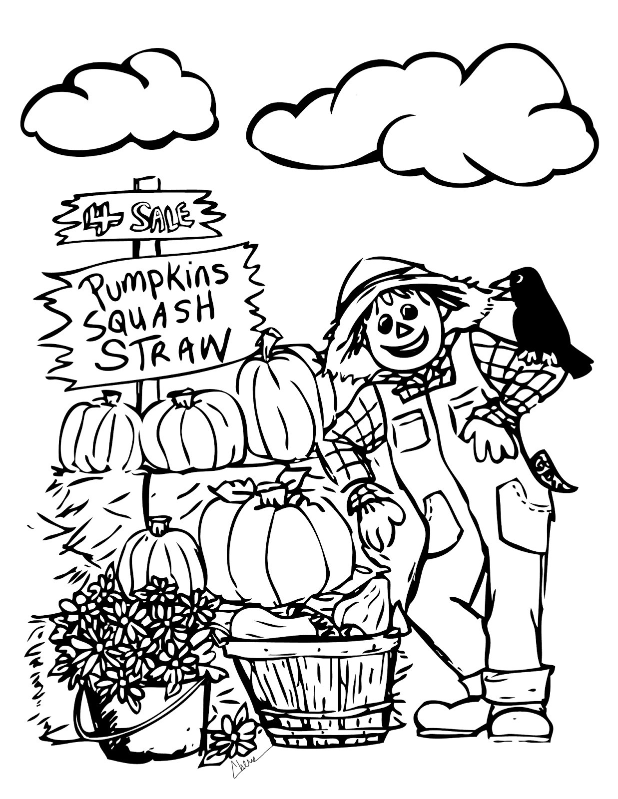 Harvest Coloring Pages Printable Harvest Coloring Pages Printable