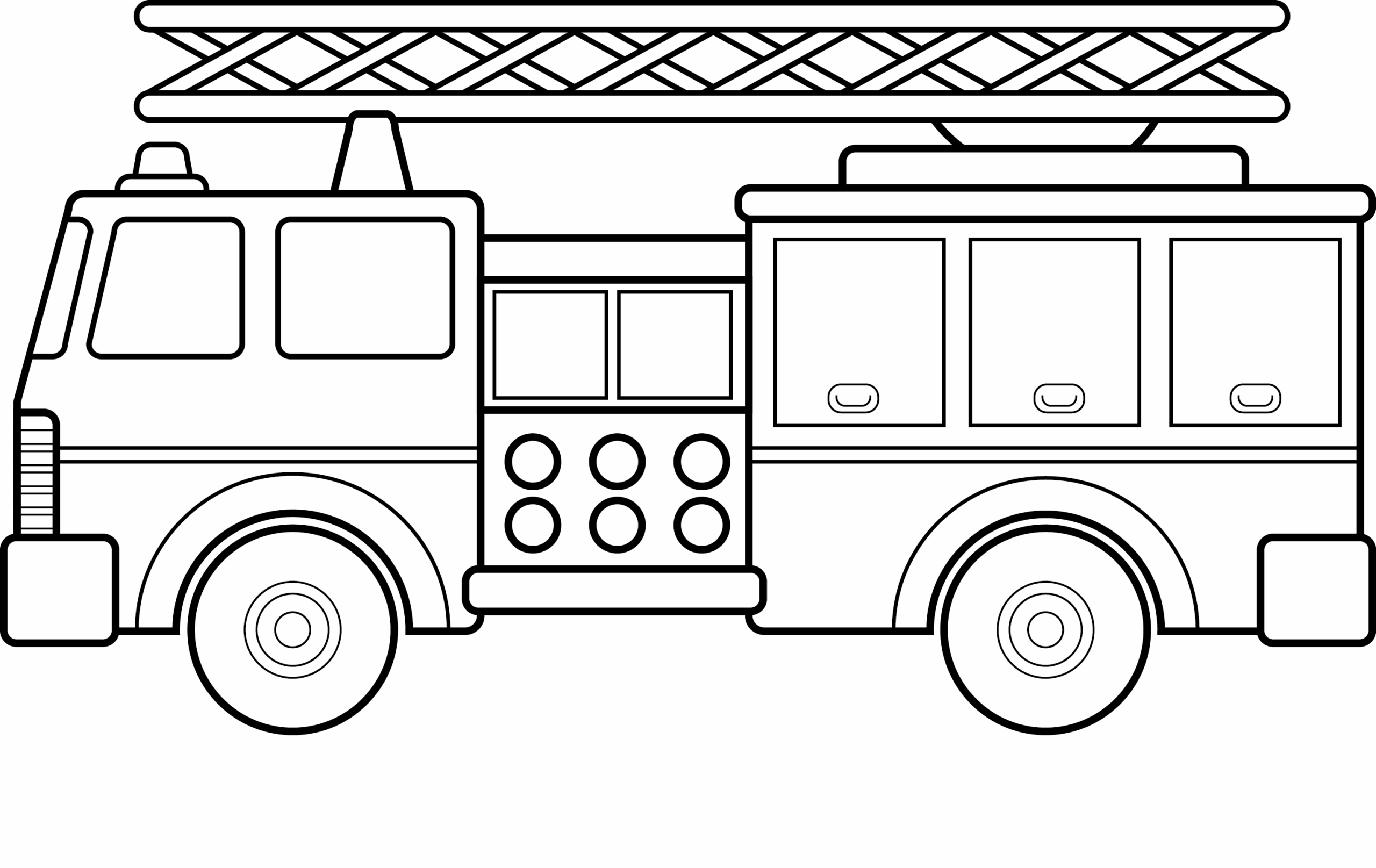 Free Printable Fire Truck Coloring Pages Free Printable Fire Truck Coloring Pages