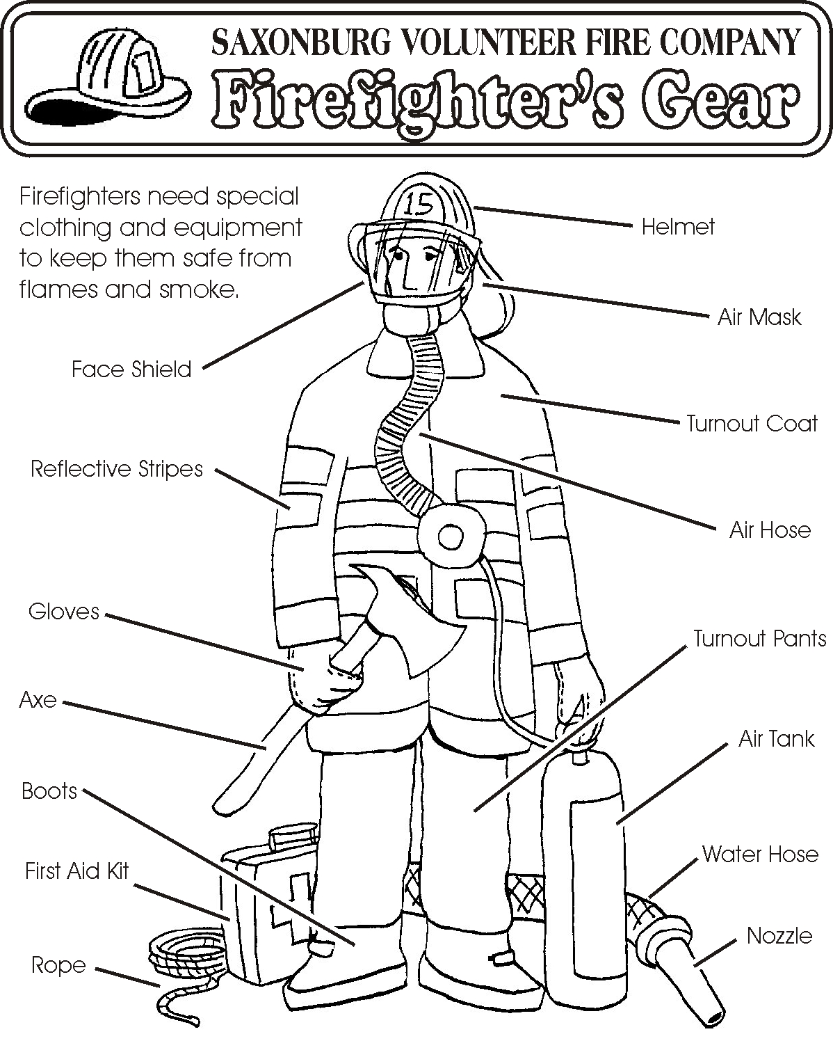Free Printable Firefighter Coloring Pages Free Printable Firefighter Coloring Pages