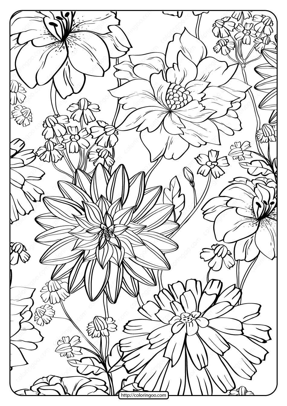 Free Printable Flower Coloring Pages For Kids Best Coloring Pages For Free Printable Flower Coloring Pages For Kids Best Coloring Pages For