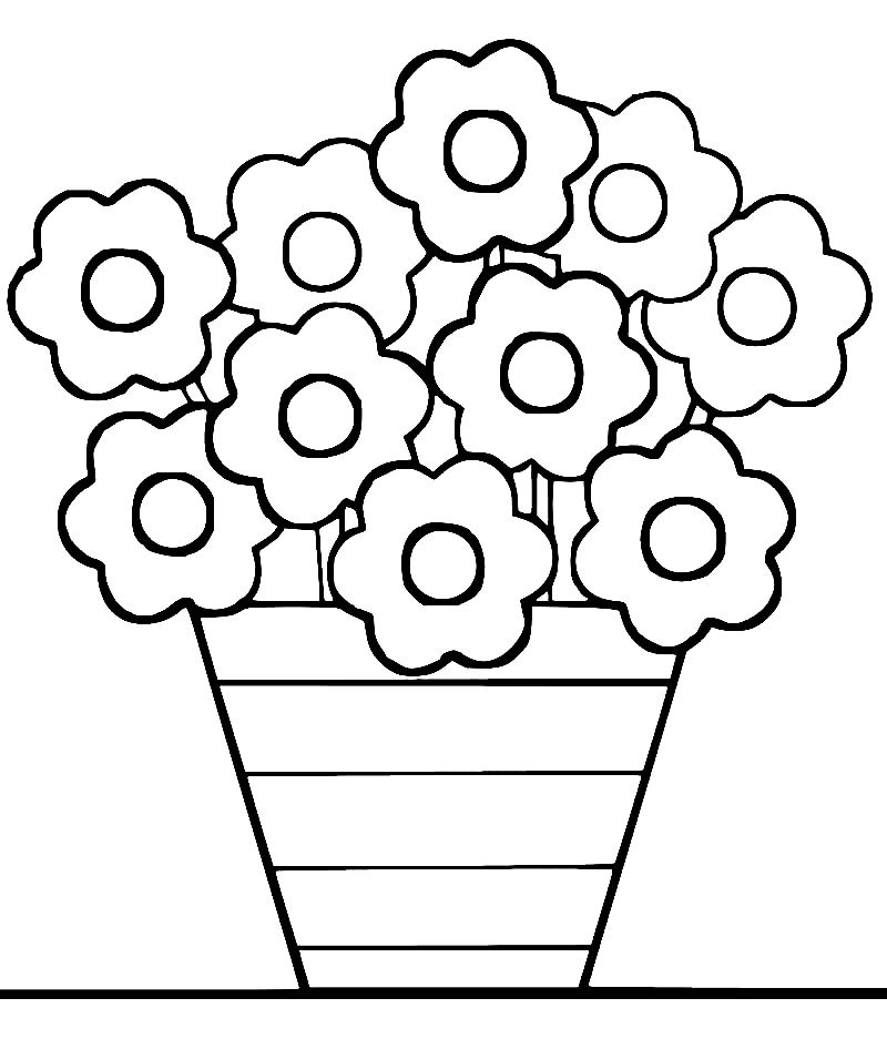 Free Printable Flower Pot Coloring Page Free Printable Coloring Pages Free Printable Flower Pot Coloring Page Free Printable Coloring Pages