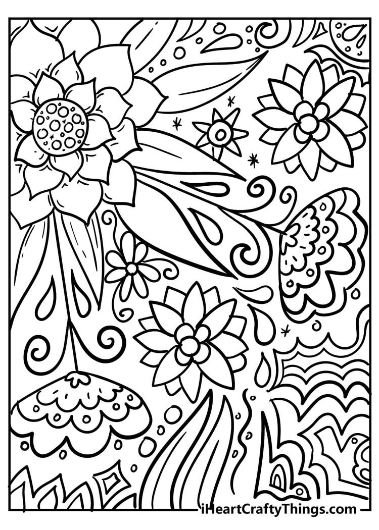 Free Printable Flowers Coloring Pages A Blooming Delight For Kids And Free Printable Flowers Coloring Pages A Blooming Delight For Kids And