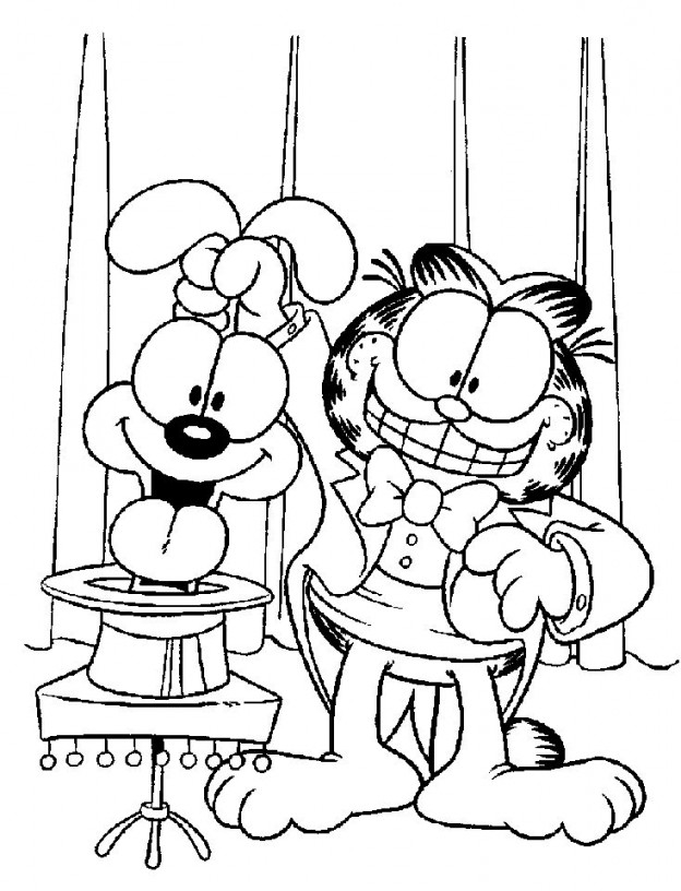Garfield Coloring Pages Printable Free