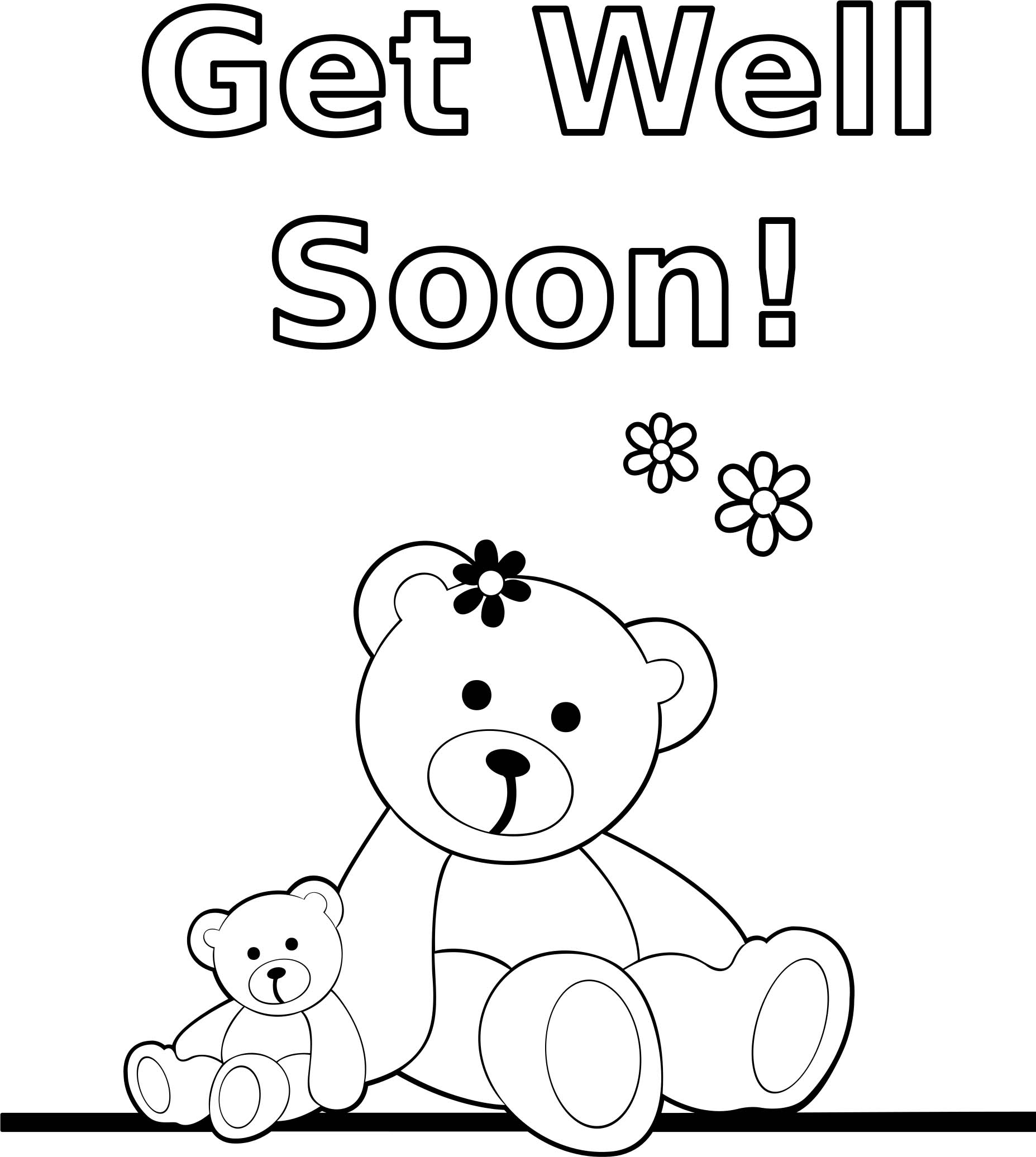 Get Well Coloring Pages Printable Get Well Coloring Pages Printable