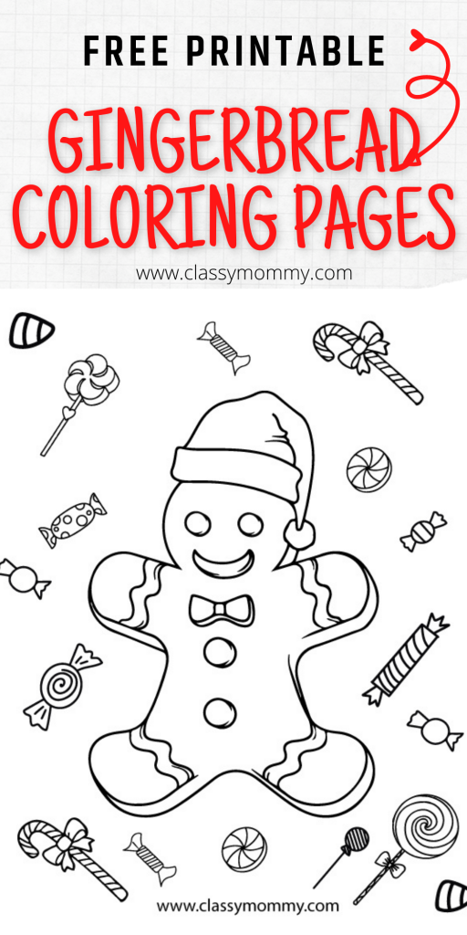 Printable Gingerbread Coloring Pages Printable Gingerbread Coloring Pages