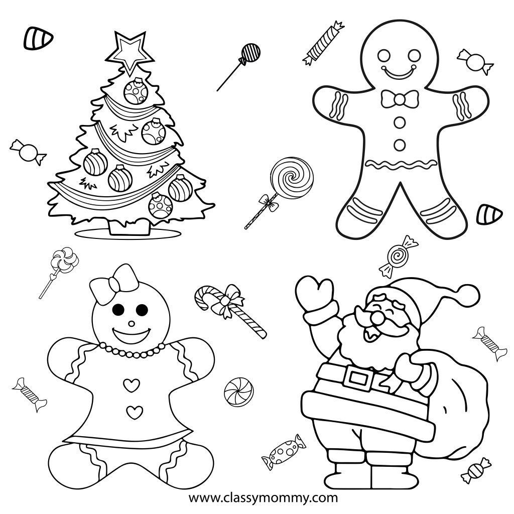 Free Printable Gingerbread Coloring Pages Classy Mommy Free Printable Gingerbread Coloring Pages Classy Mommy