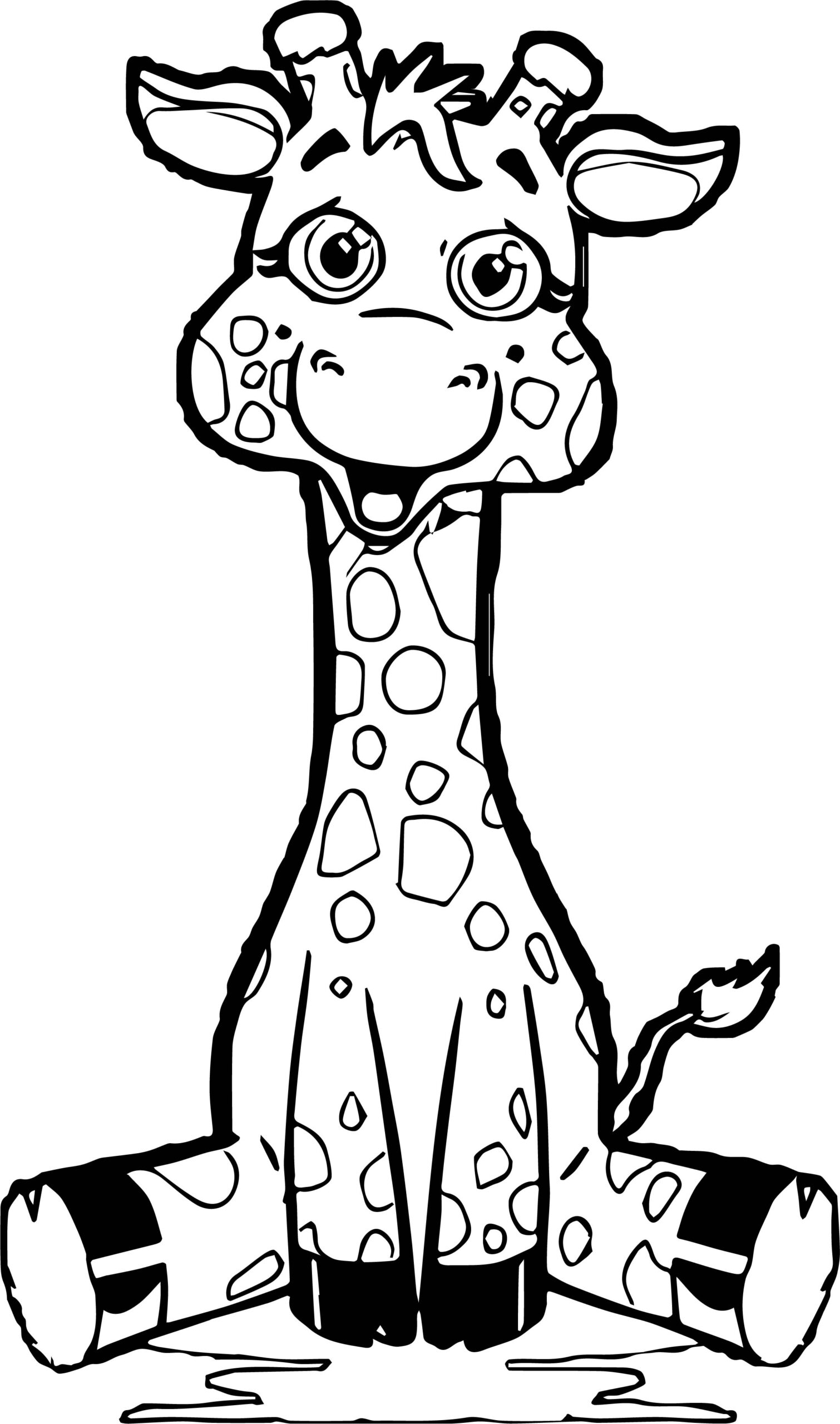 Free Printable Giraffe Coloring Pages