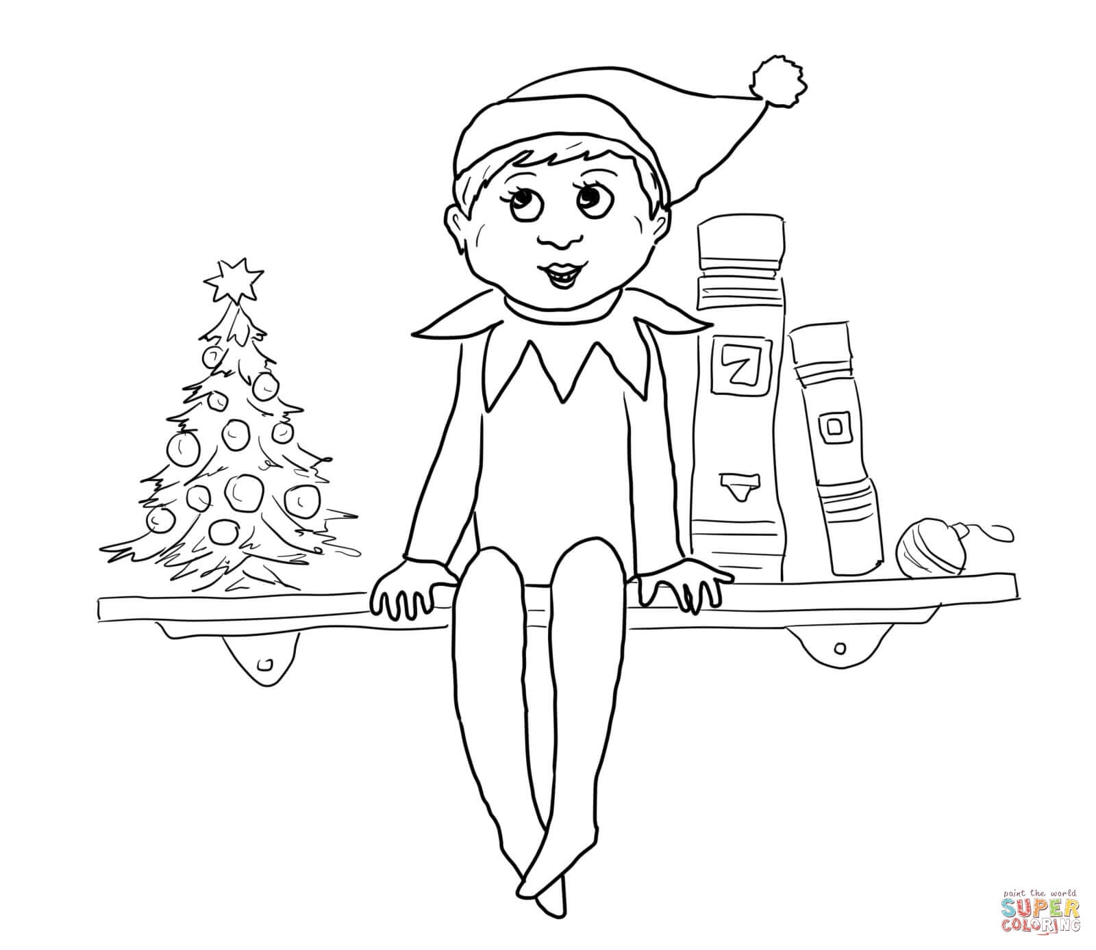 Free Printable Girl Elf On The Shelf Coloring Pages Download Free Free Printable Girl Elf On The Shelf Coloring Pages Download Free