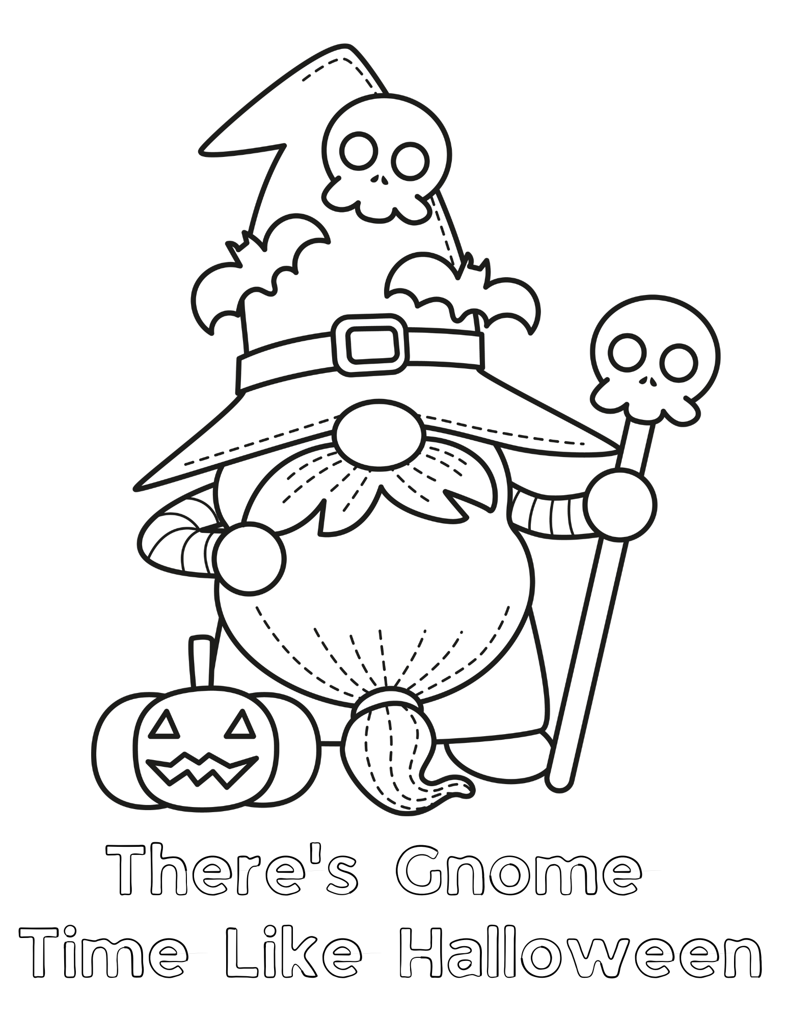 Free Printable Gnome Coloring Pages Free Printable Gnome Coloring Pages