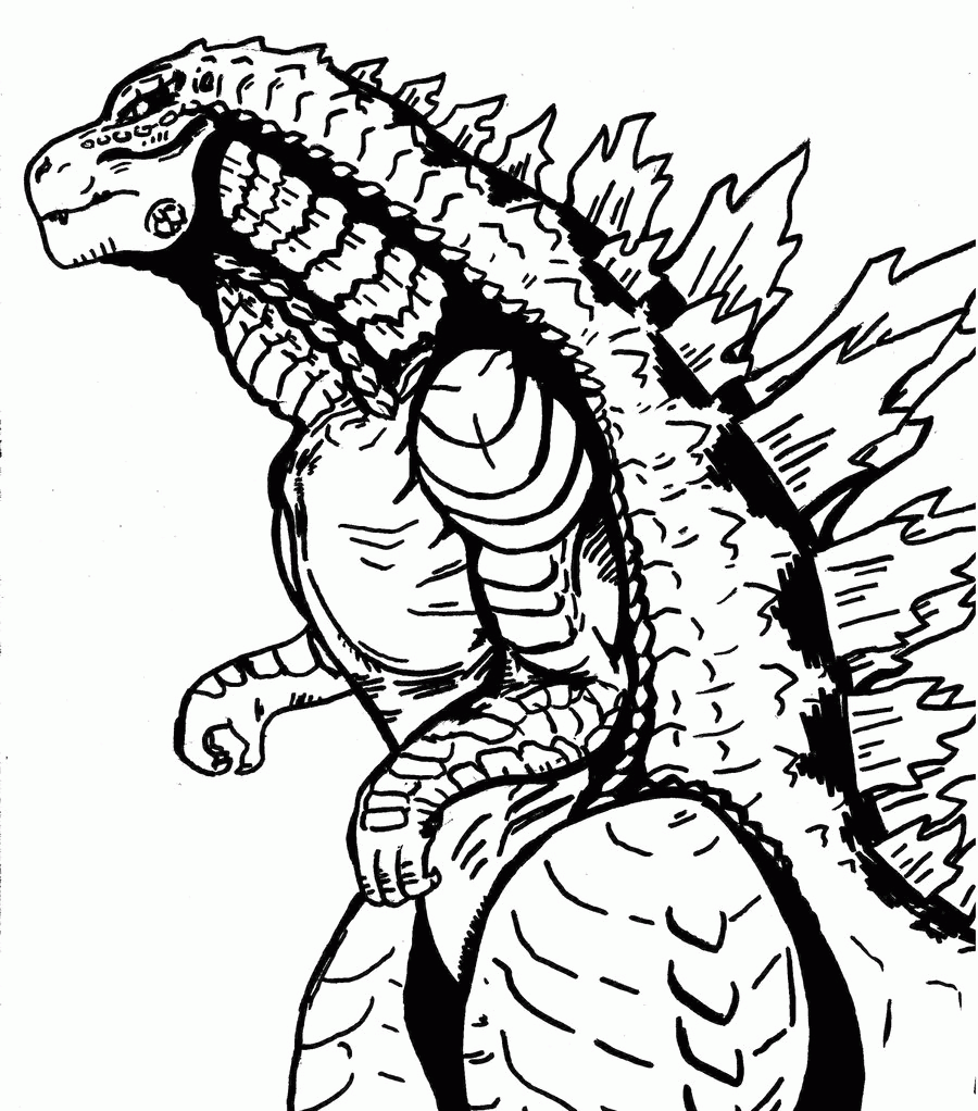 Free Printable Godzilla Coloring Pages Free Templates Printable